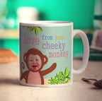 Cheeky Monkey Photo Mug - Standard 330ml (11oz) / White