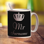 Mr Crown Name Mug - Standard 330ml (11oz) / White