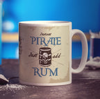 Instant Pirate Mug with Barrel Design - Standard 330ml (11oz) / White