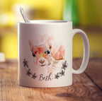 Watercolour Squirrel Mug by Harriet Perkins - Standard 330ml (11oz) / White