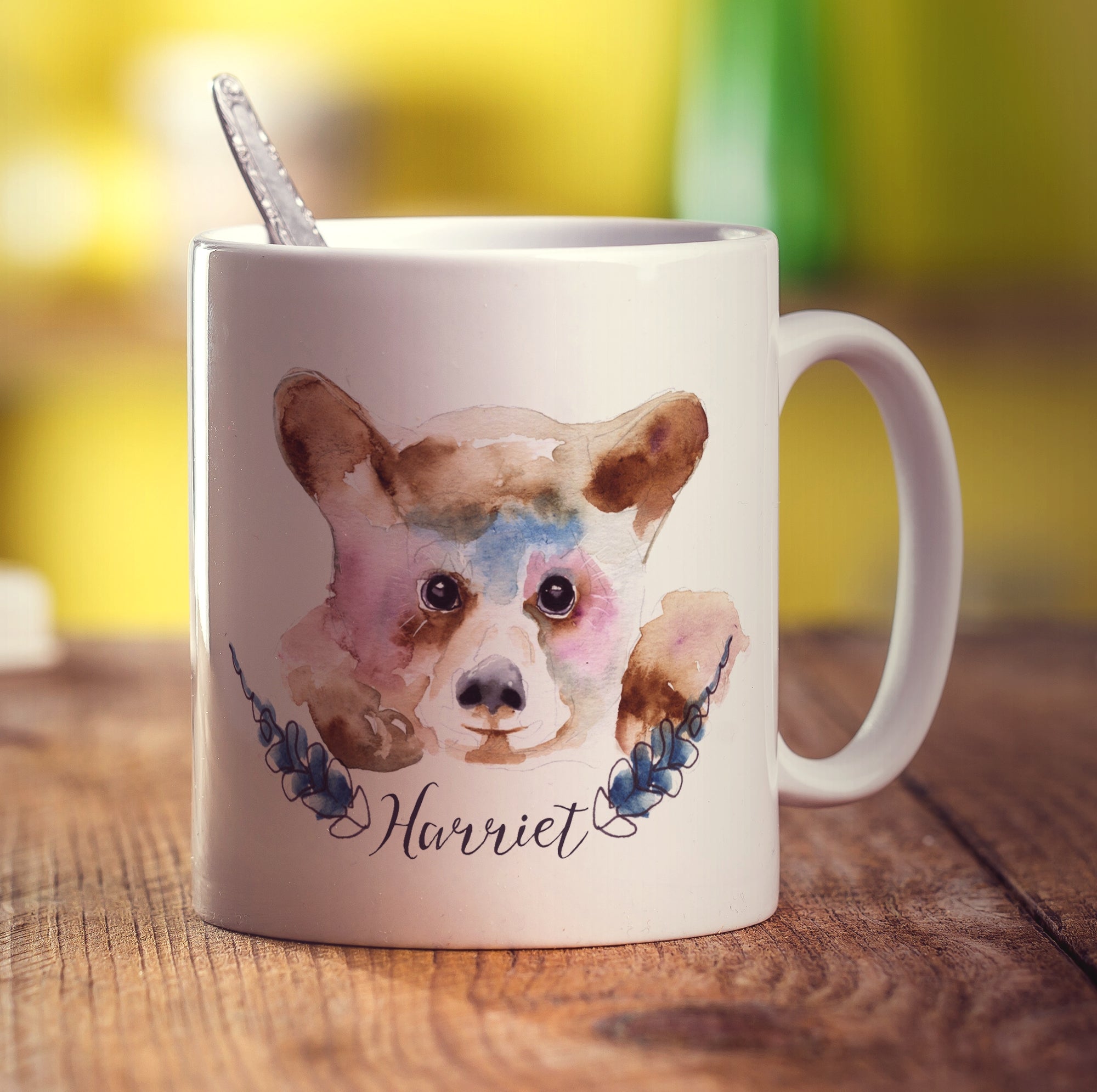 Watercolour Bear Mug by Harriet Perkins