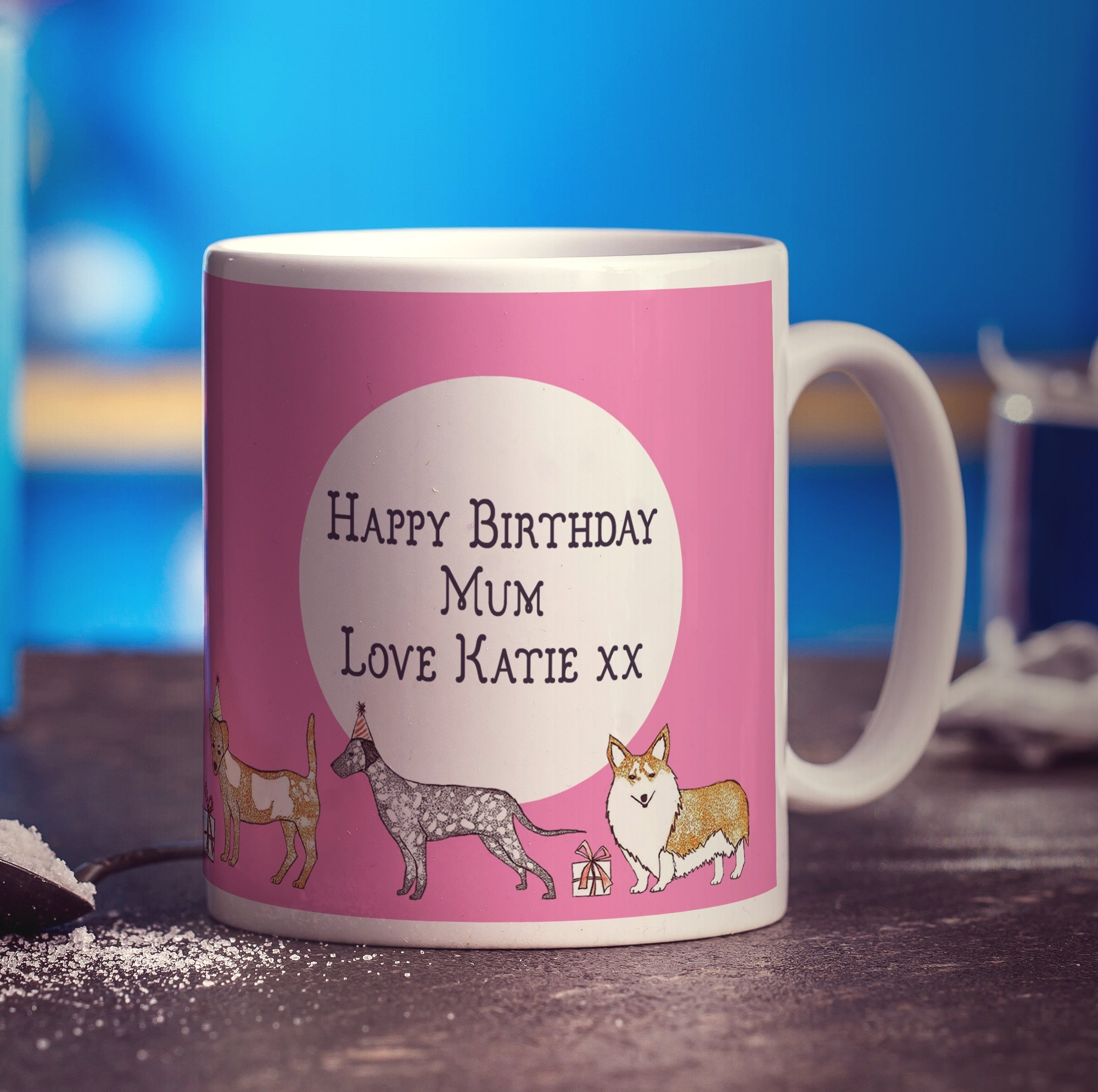 Birthday Dog Mug by Hannah Mansfield