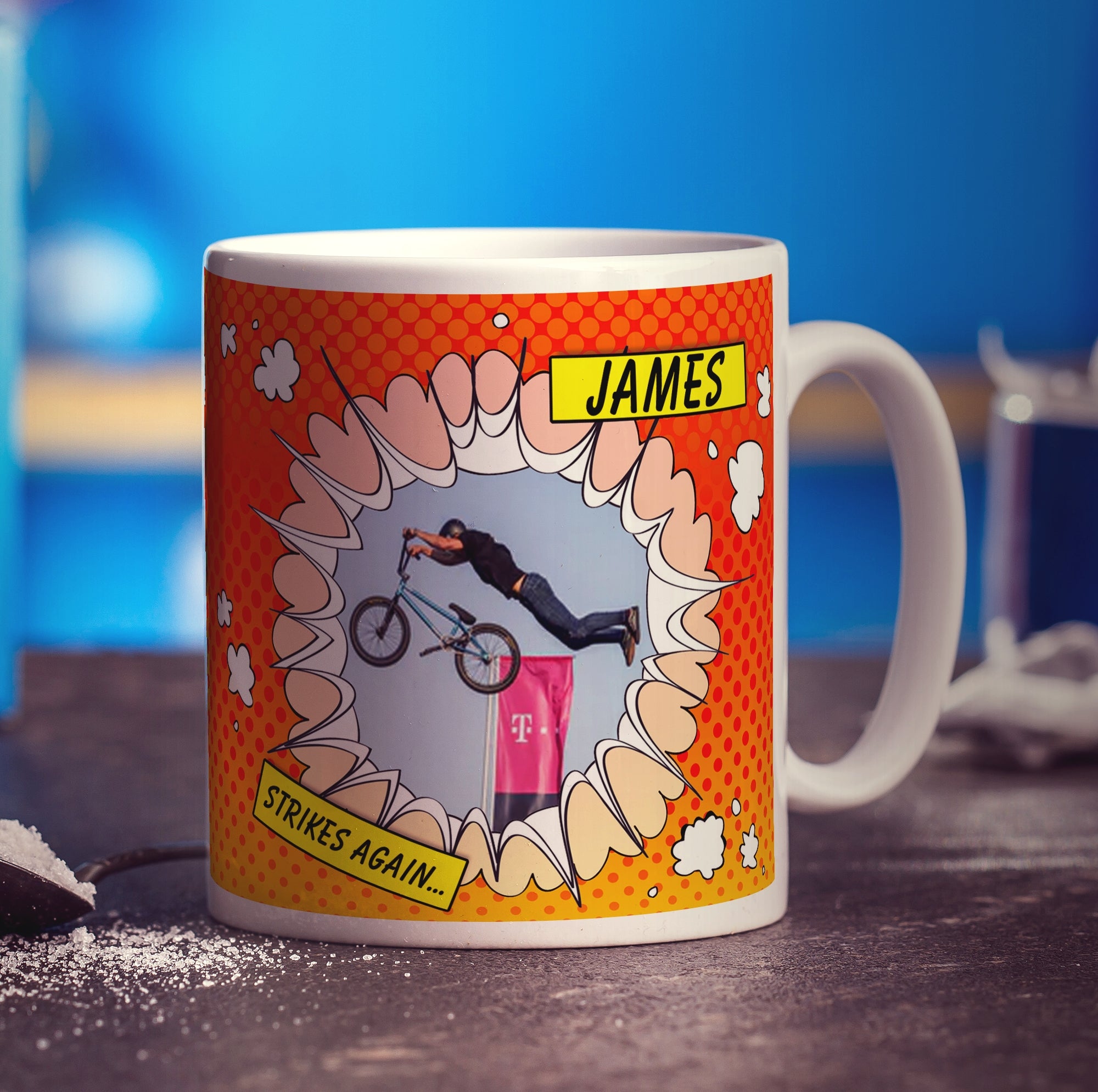 Comic Book Style Novelty Mug