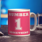 Number 1 Personalised Mug - Pink - Standard 330ml (11oz) / White