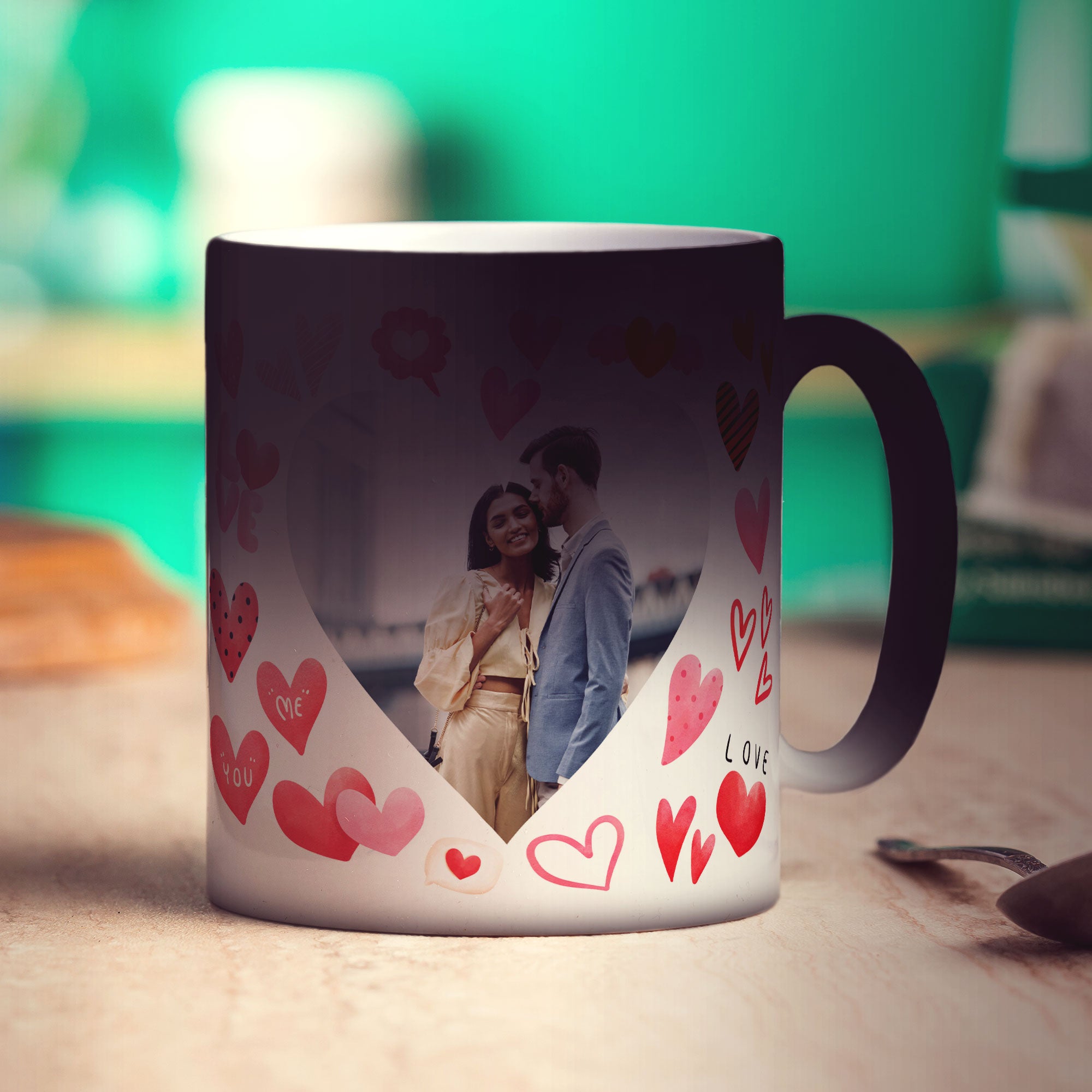 Valentine's Day Hearts Photo Mug