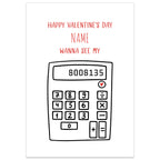 Wanna See my Boobies Calculator Card - A6