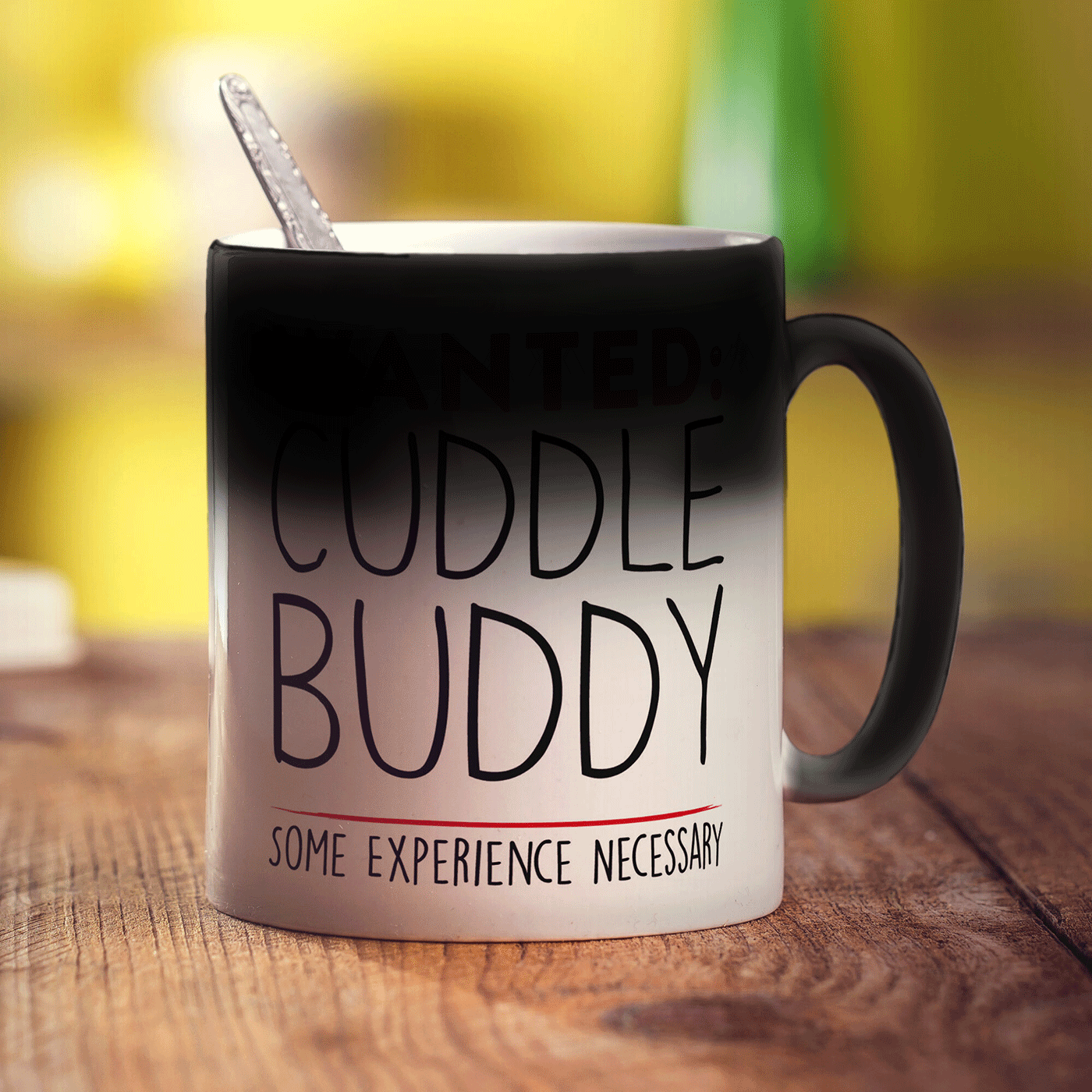 Wanted: Cuddle Buddy Some Experience Necessary Mug - Standard 330ml (11oz) / Magic Mug