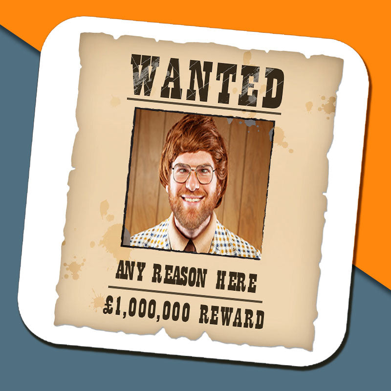 Wanted Poster Photo Coaster
