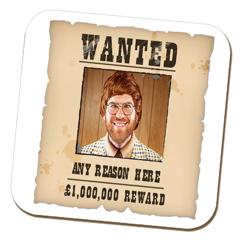 Wanted Poster Photo Coaster