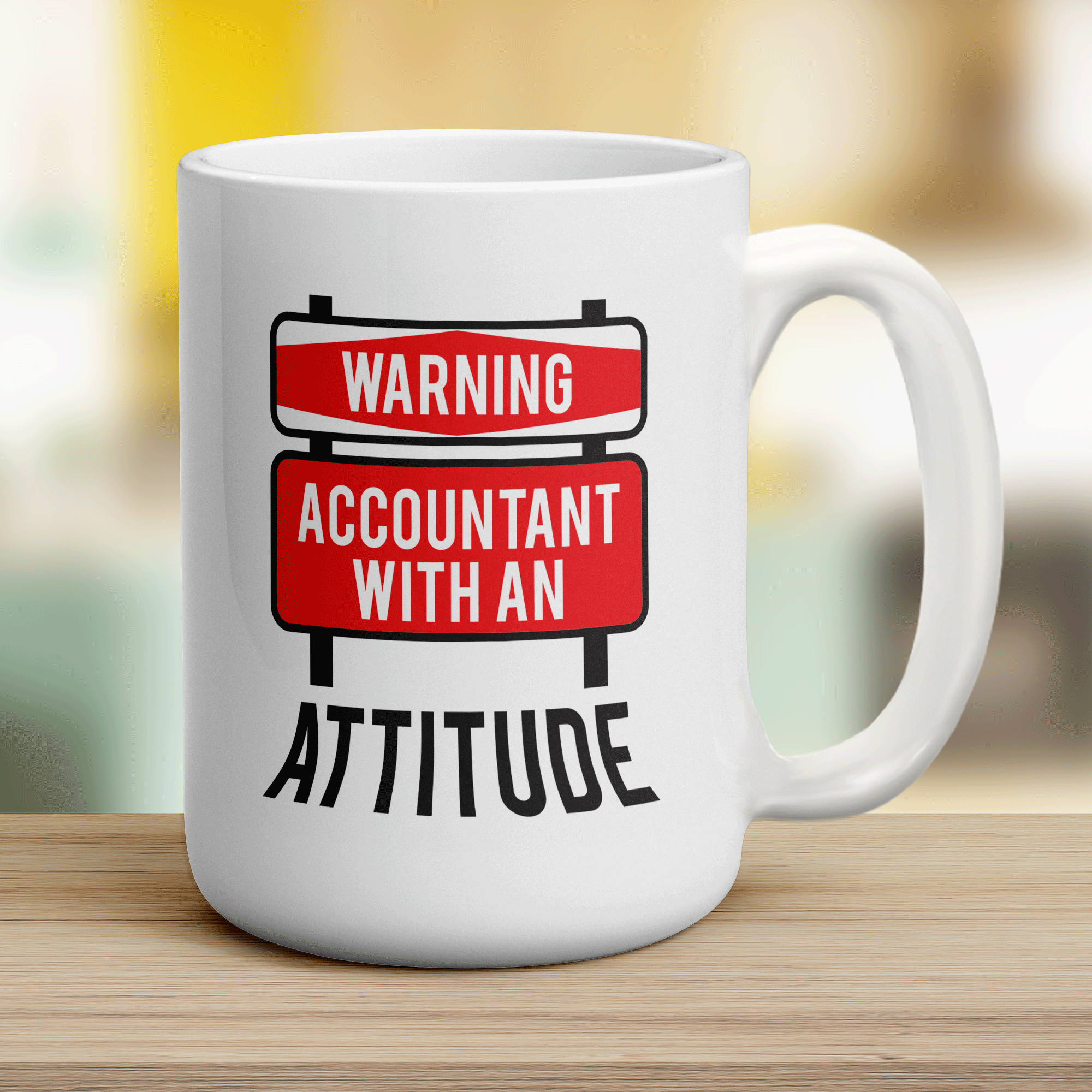 Warning Accountant With an Attitude Mug