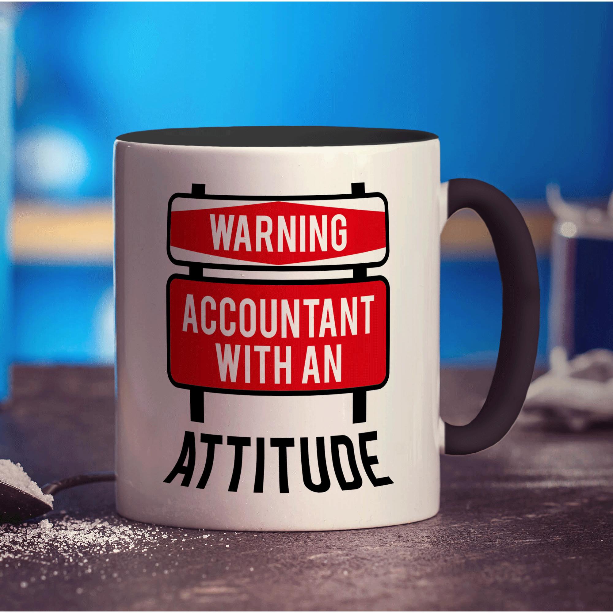 Warning Accountant With an Attitude Mug