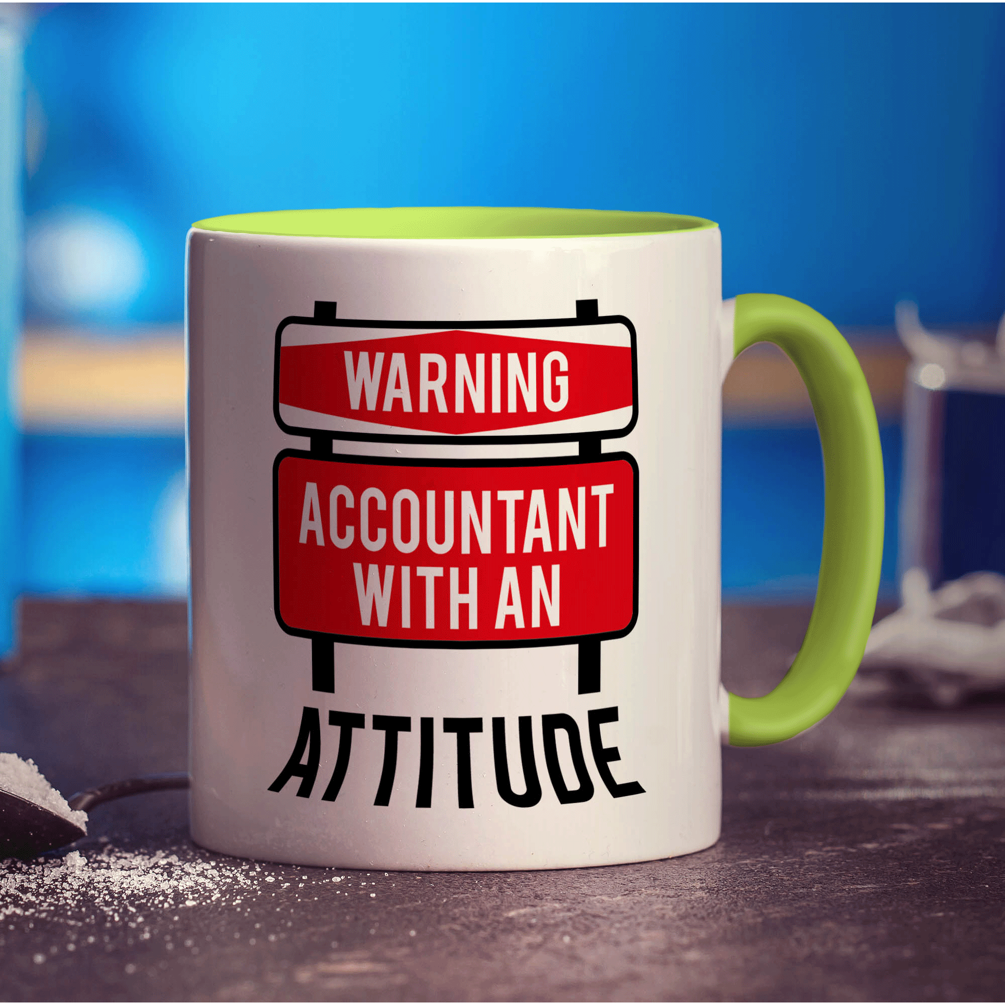 Warning Accountant With an Attitude Mug