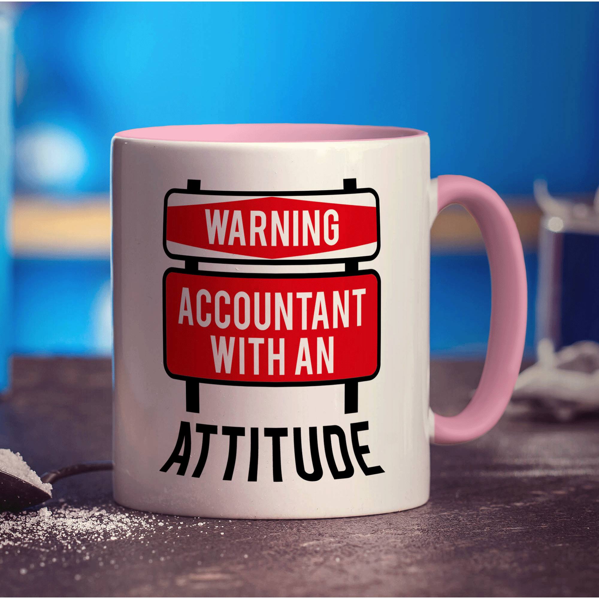 Warning Accountant With an Attitude Mug