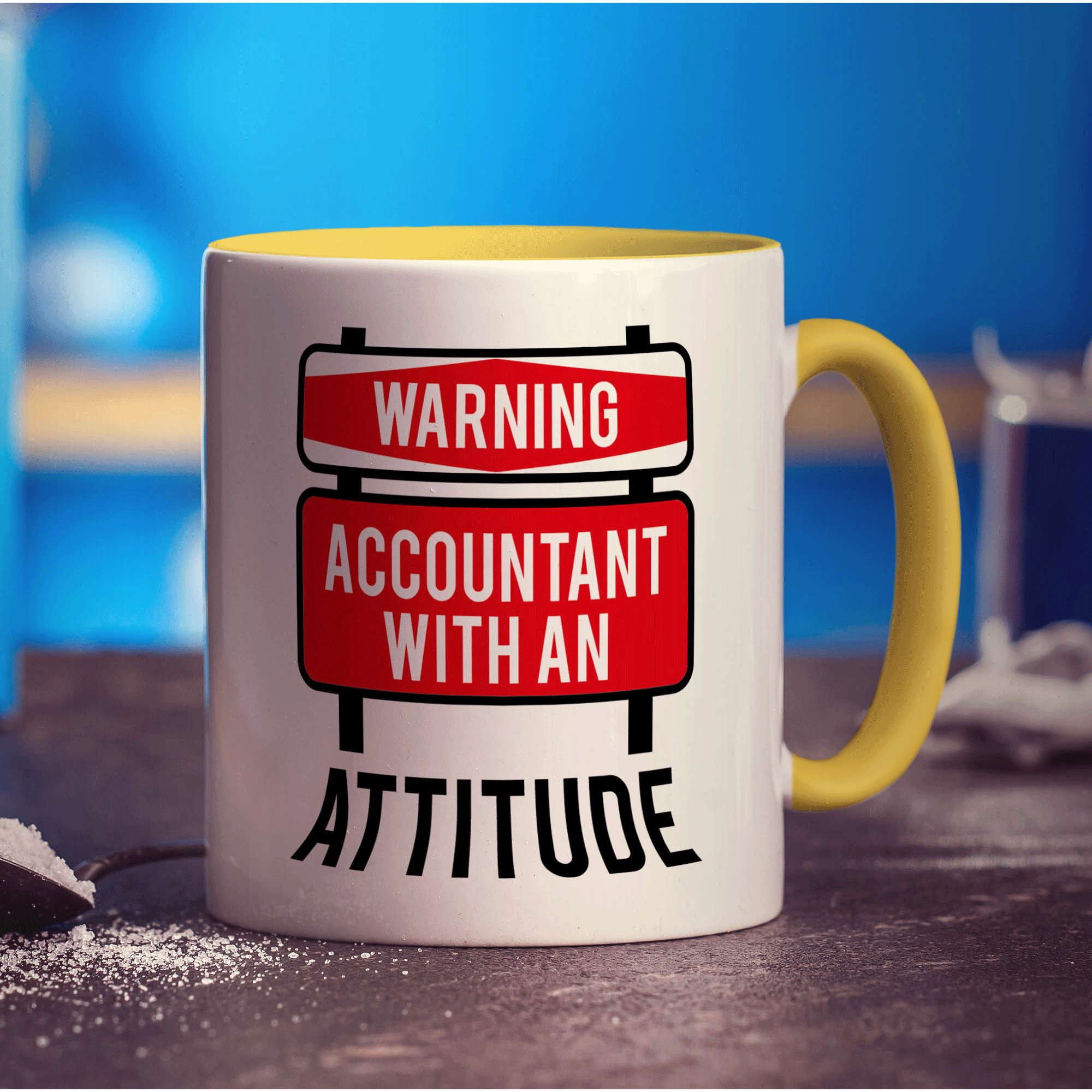 Warning Accountant With an Attitude Mug