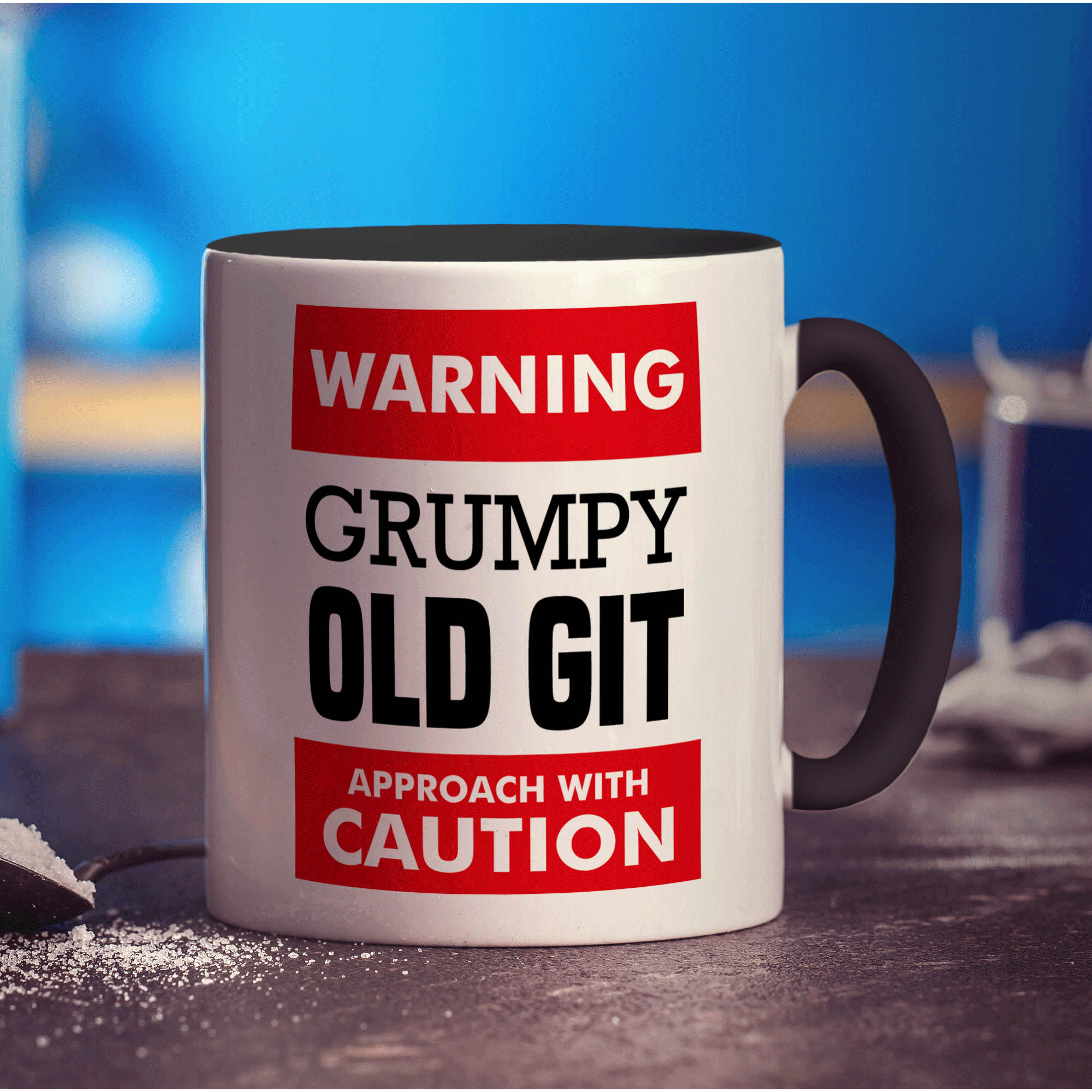 Warning - Grumpy Old Git Approach with Caution Mug