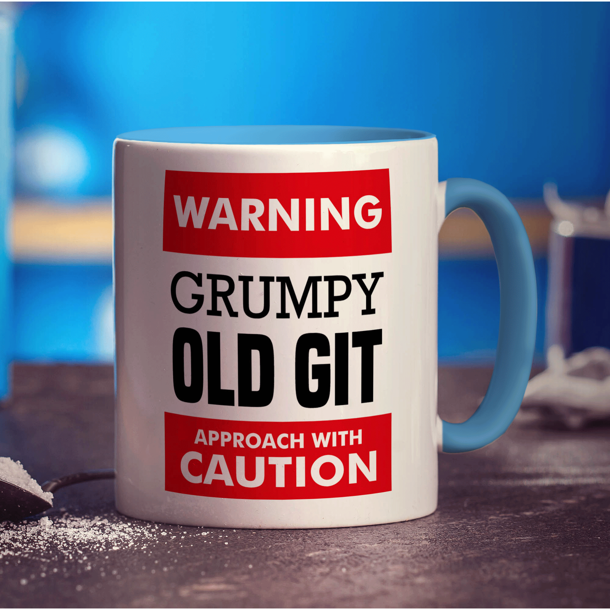 Warning - Grumpy Old Git Approach with Caution Mug