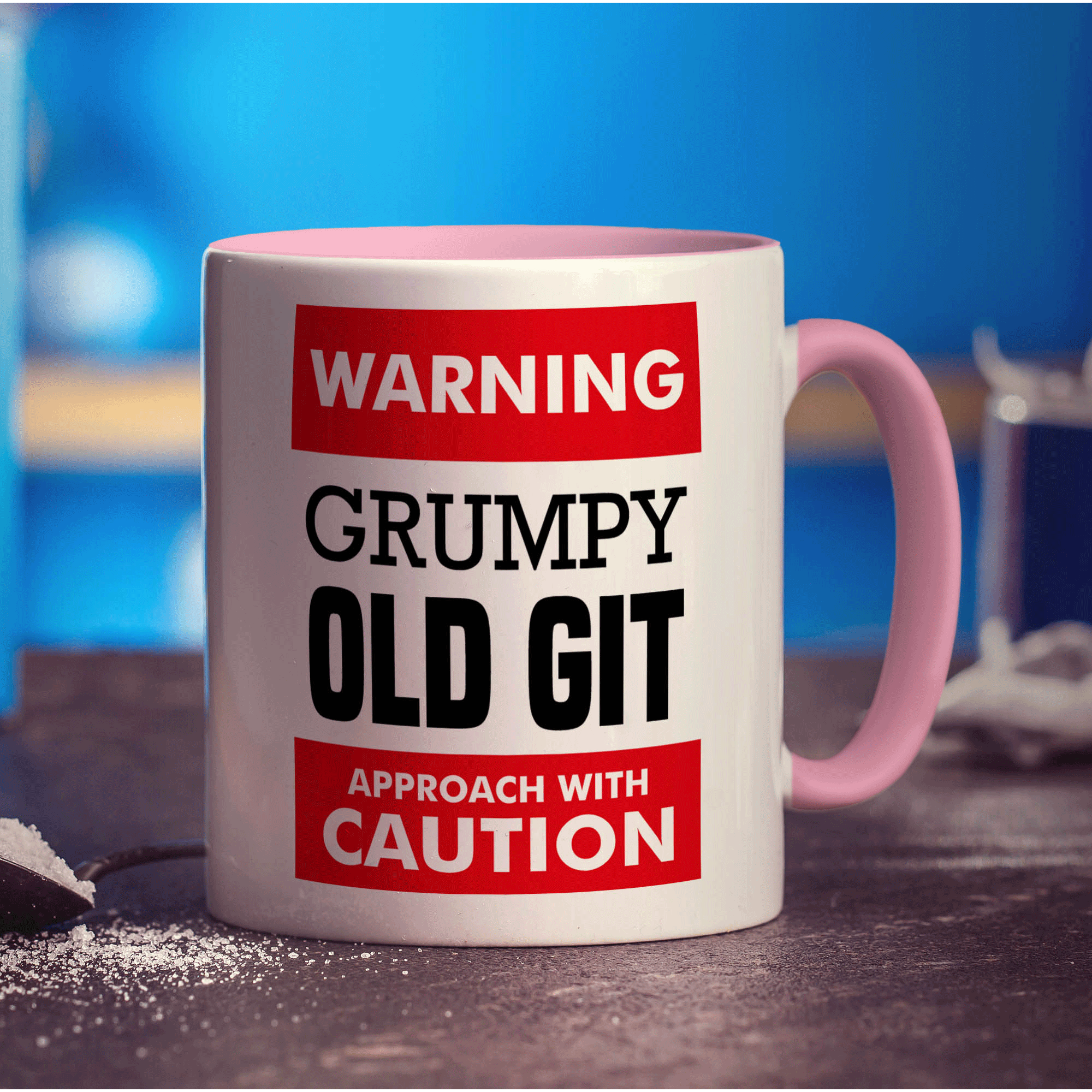 Warning - Grumpy Old Git Approach with Caution Mug