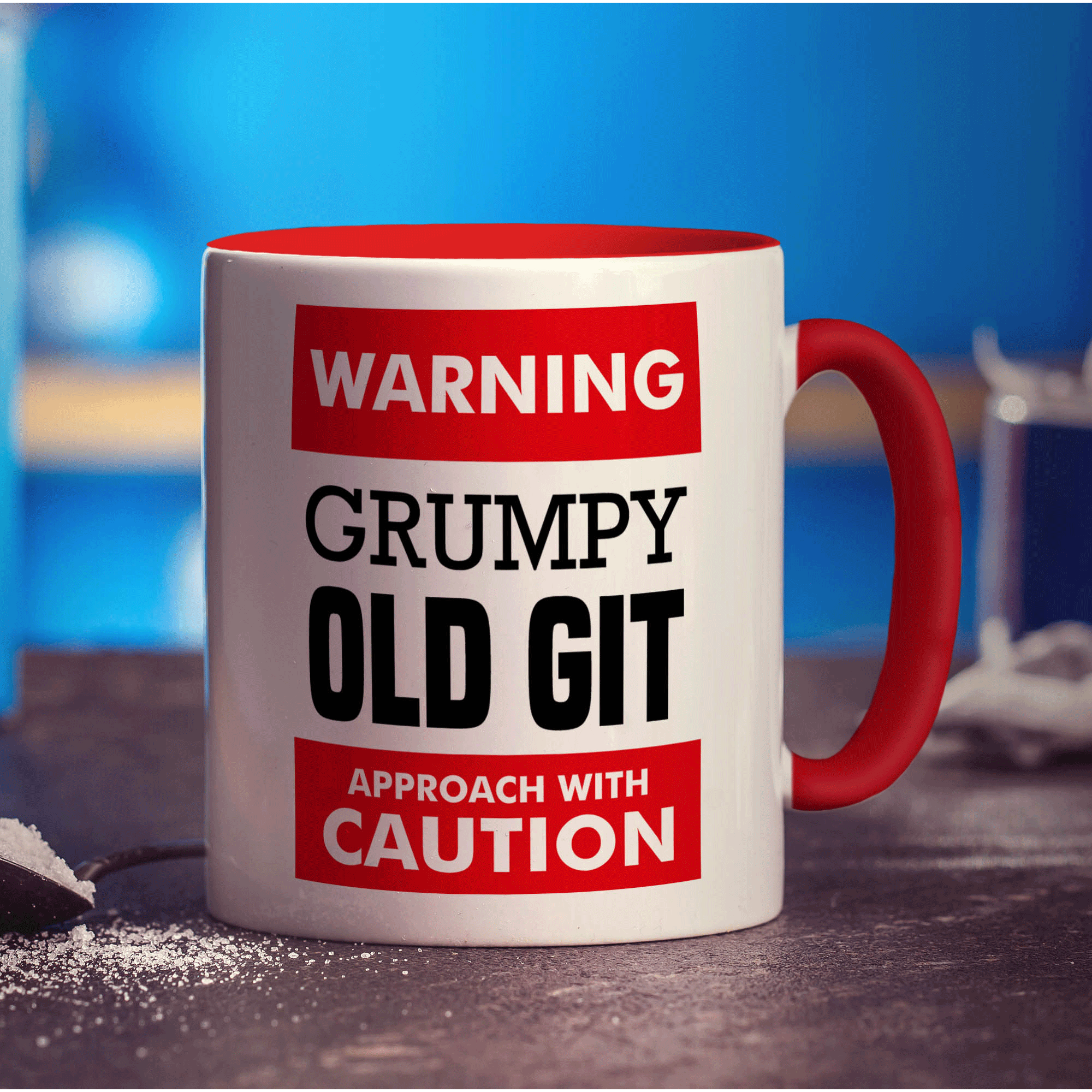 Warning - Grumpy Old Git Approach with Caution Mug