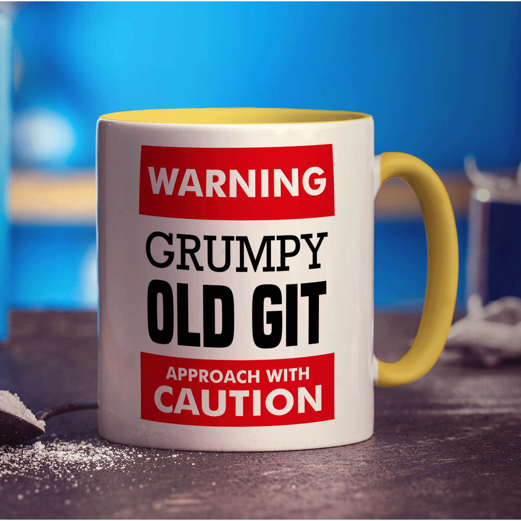 Warning - Grumpy Old Git Approach with Caution Mug