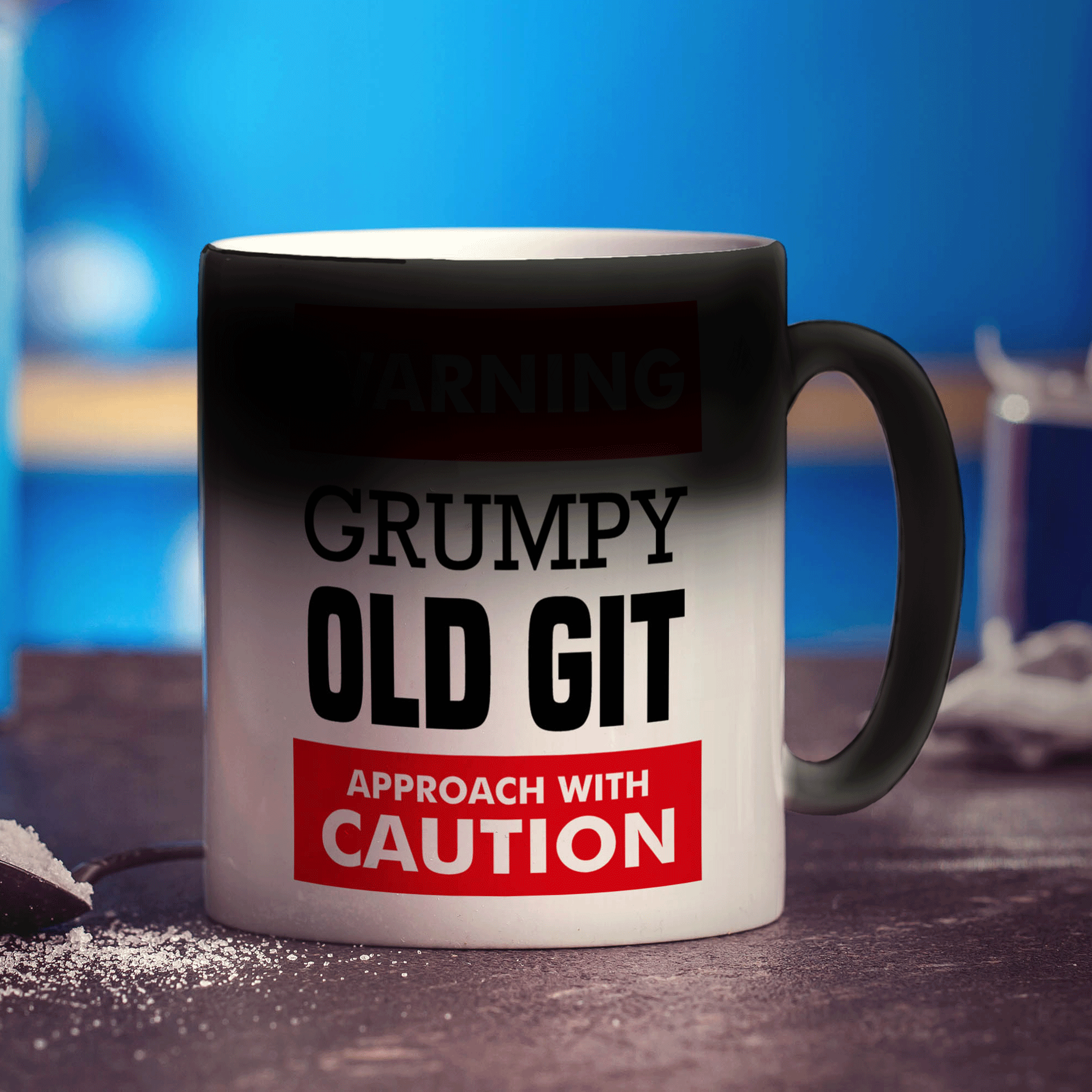 Warning - Grumpy Old Git Approach with Caution Mug