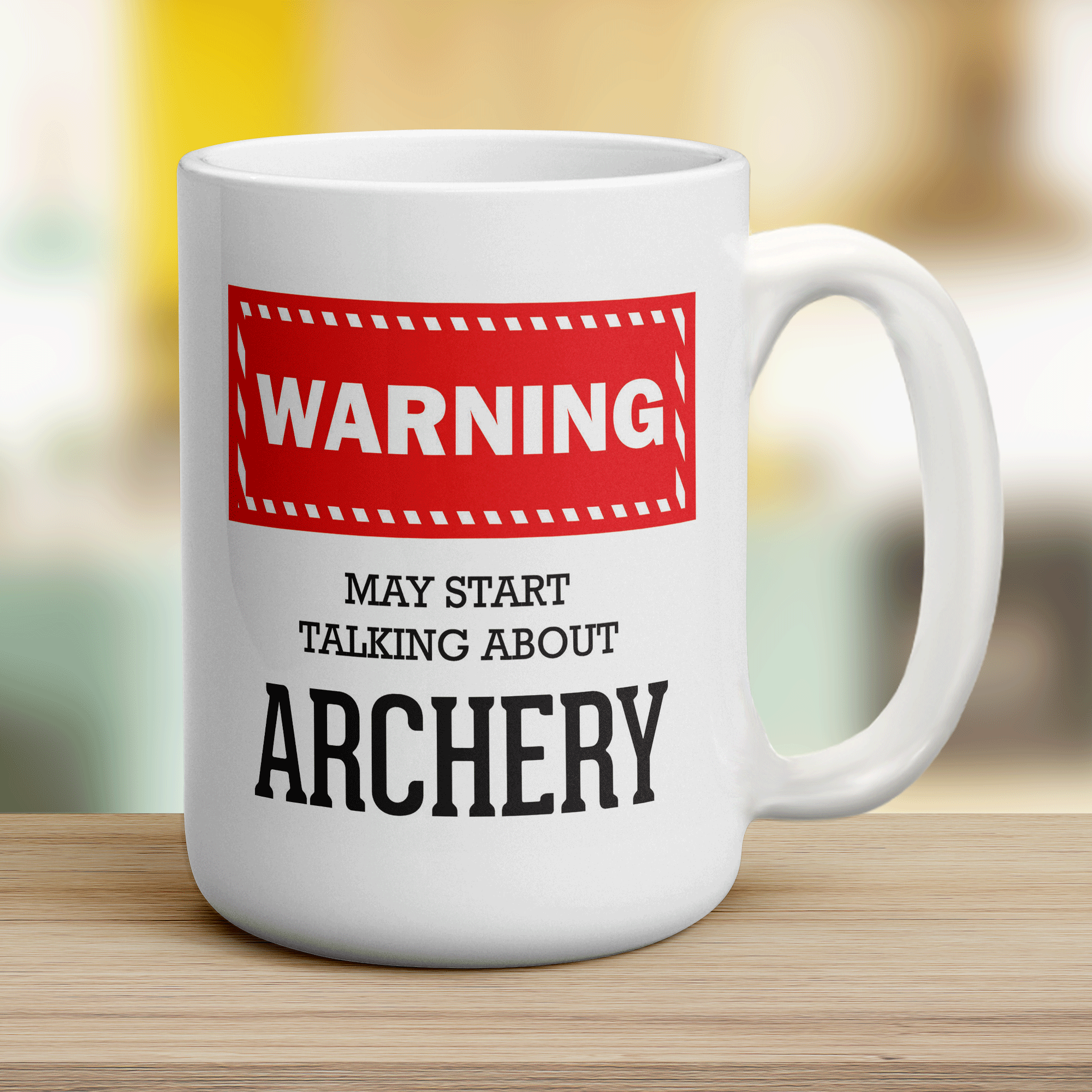 Warning! May Start Talking About Archery Mug