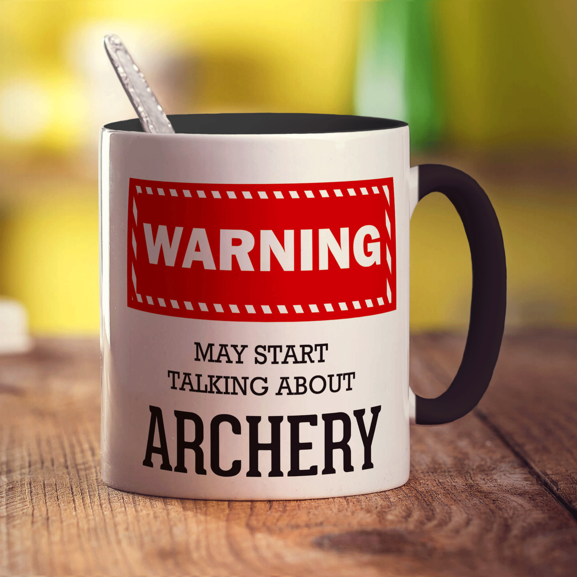 Warning! May Start Talking About Archery Mug