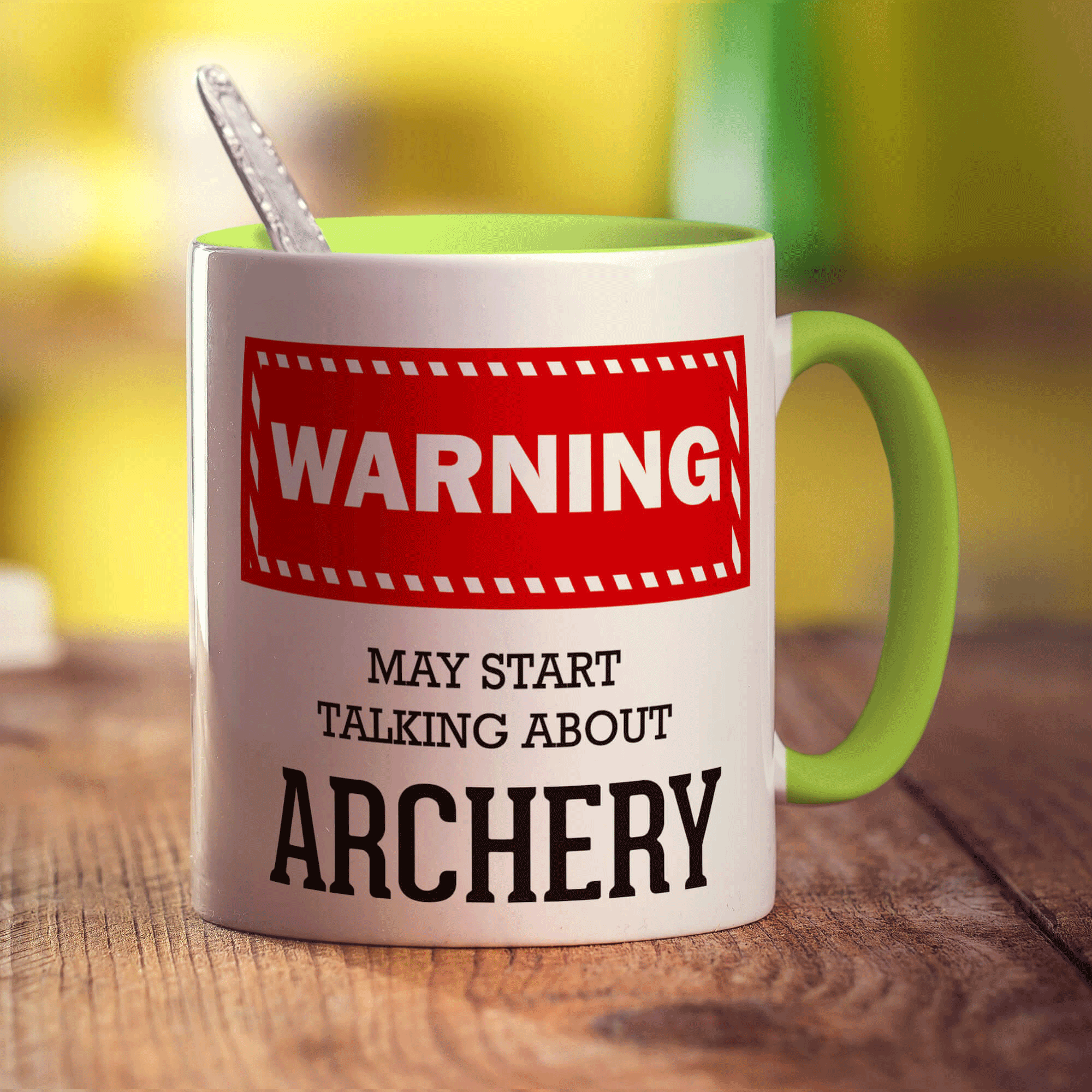 Warning! May Start Talking About Archery Mug
