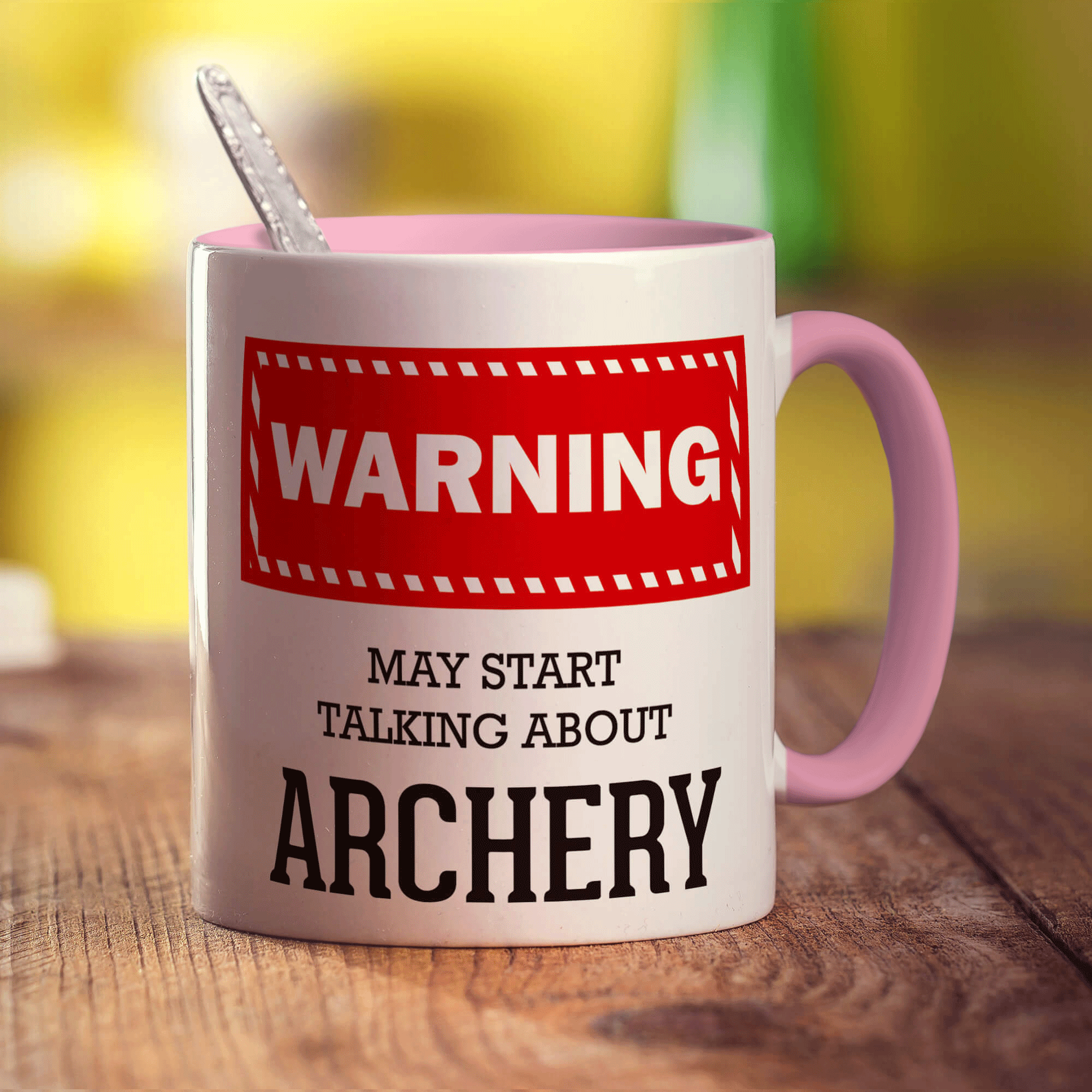 Warning! May Start Talking About Archery Mug