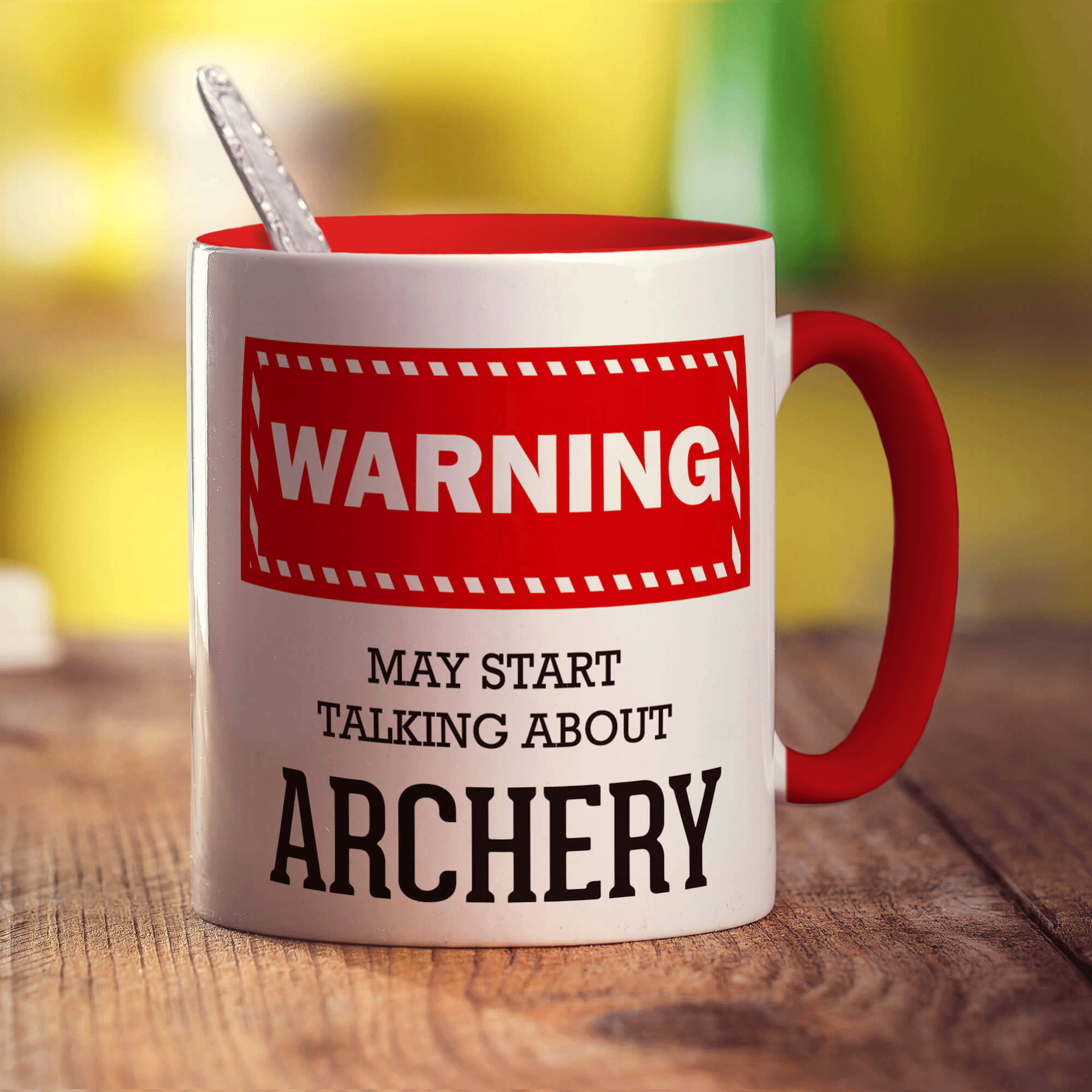 Warning! May Start Talking About Archery Mug