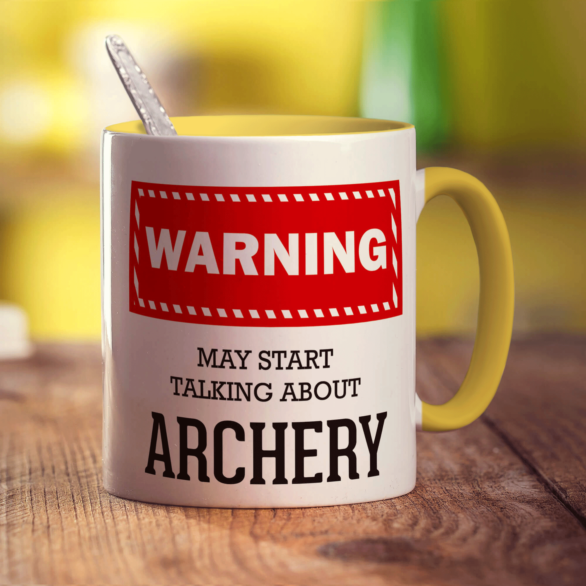 Warning! May Start Talking About Archery Mug