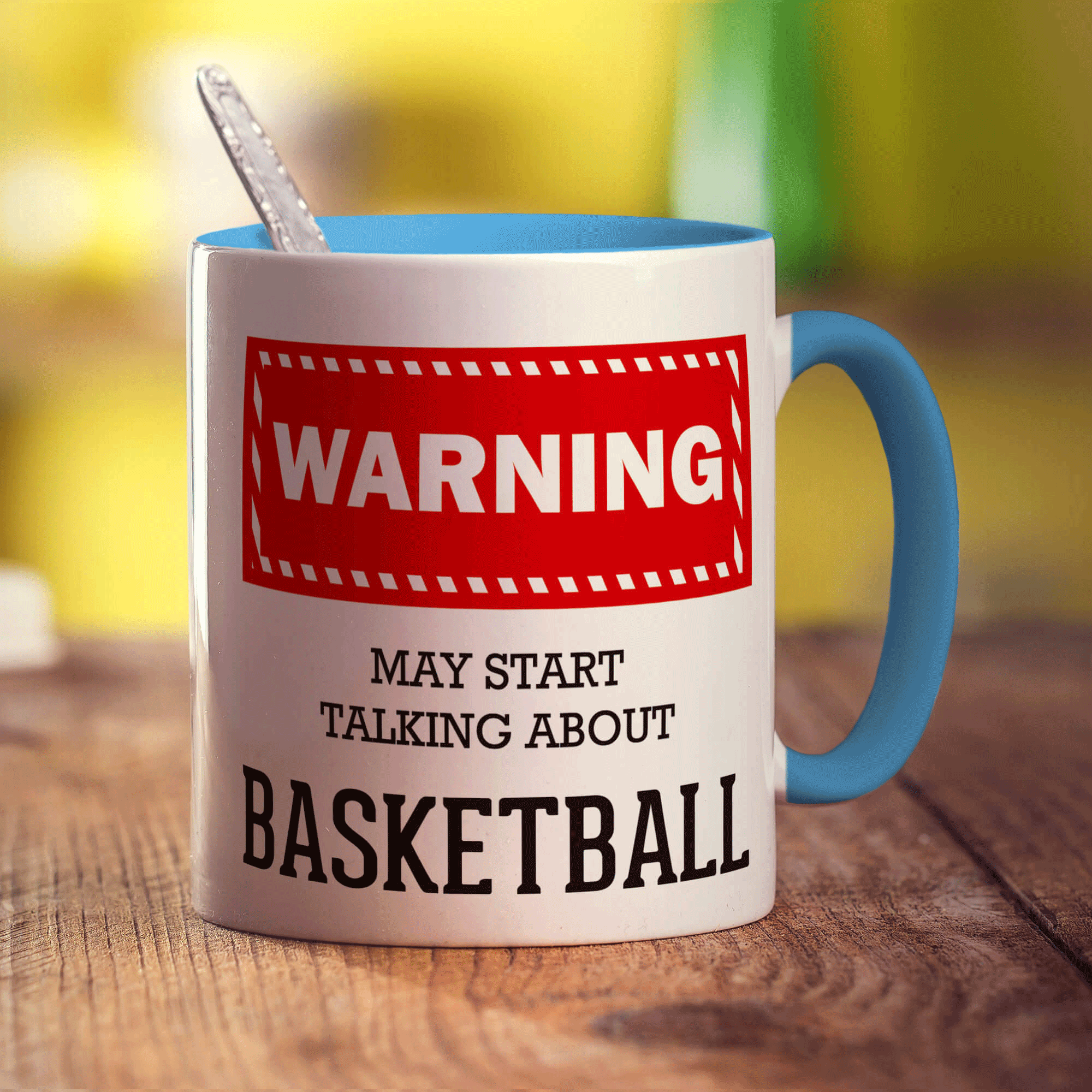 Warning! May Start Talking About Basketball Mug