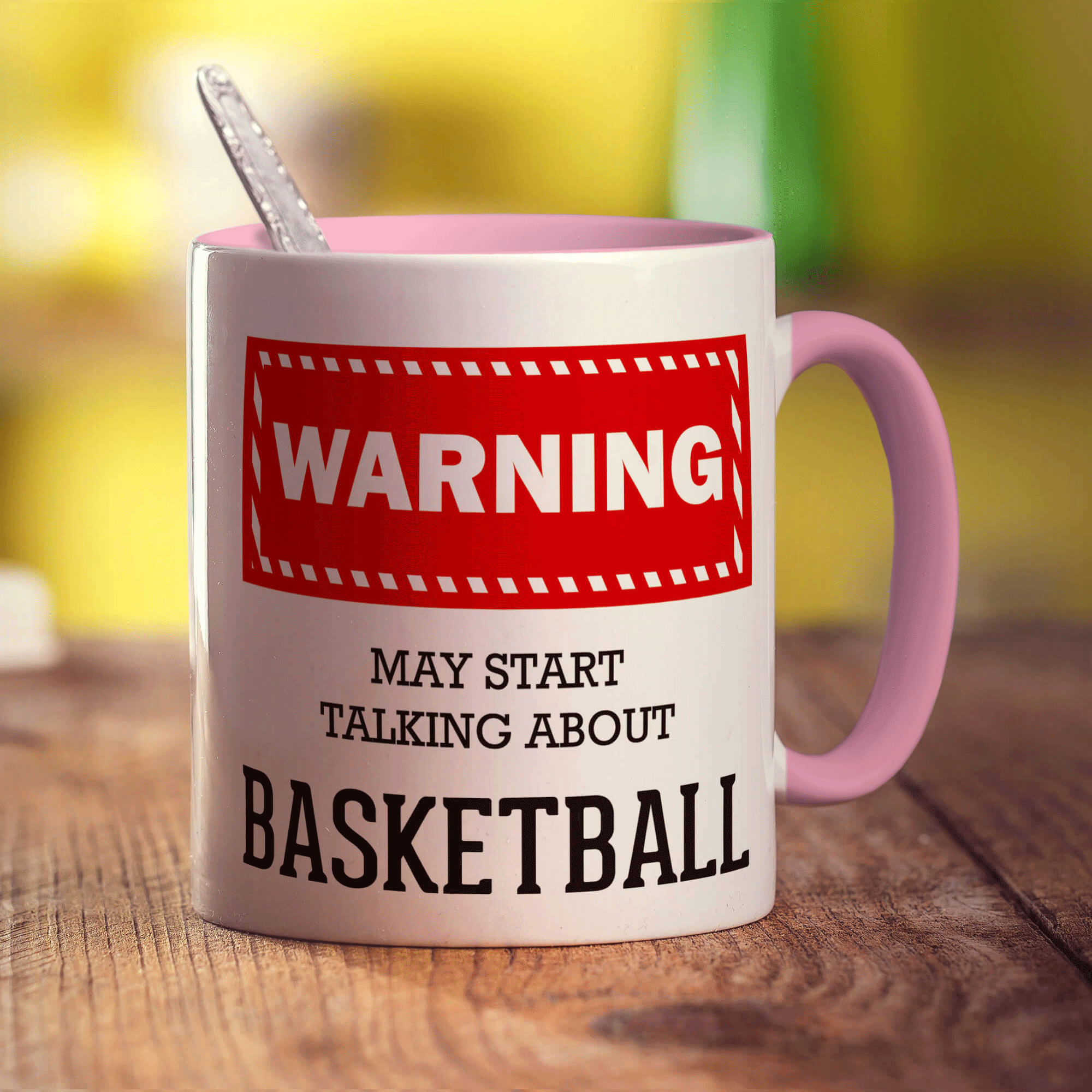 Warning! May Start Talking About Basketball Mug