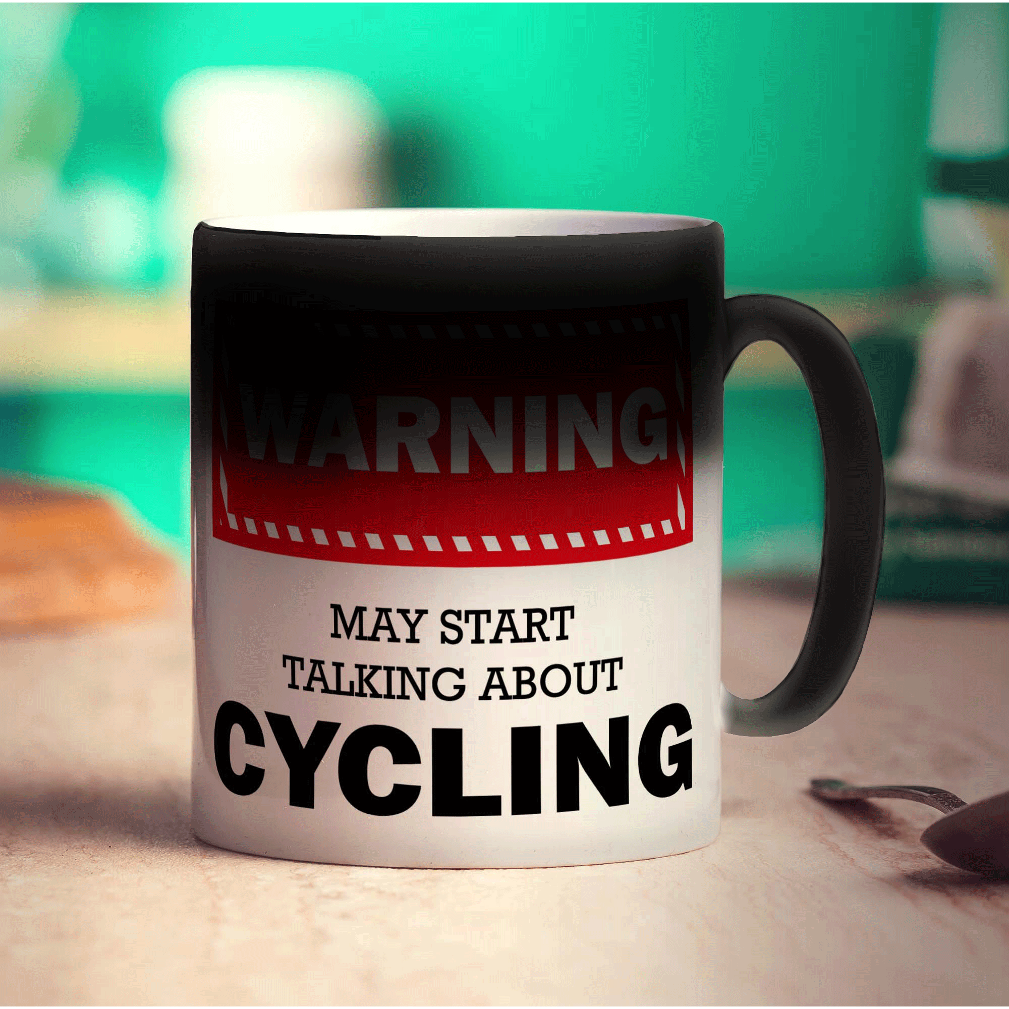 Warning! May Start Talking About Cycling Mug