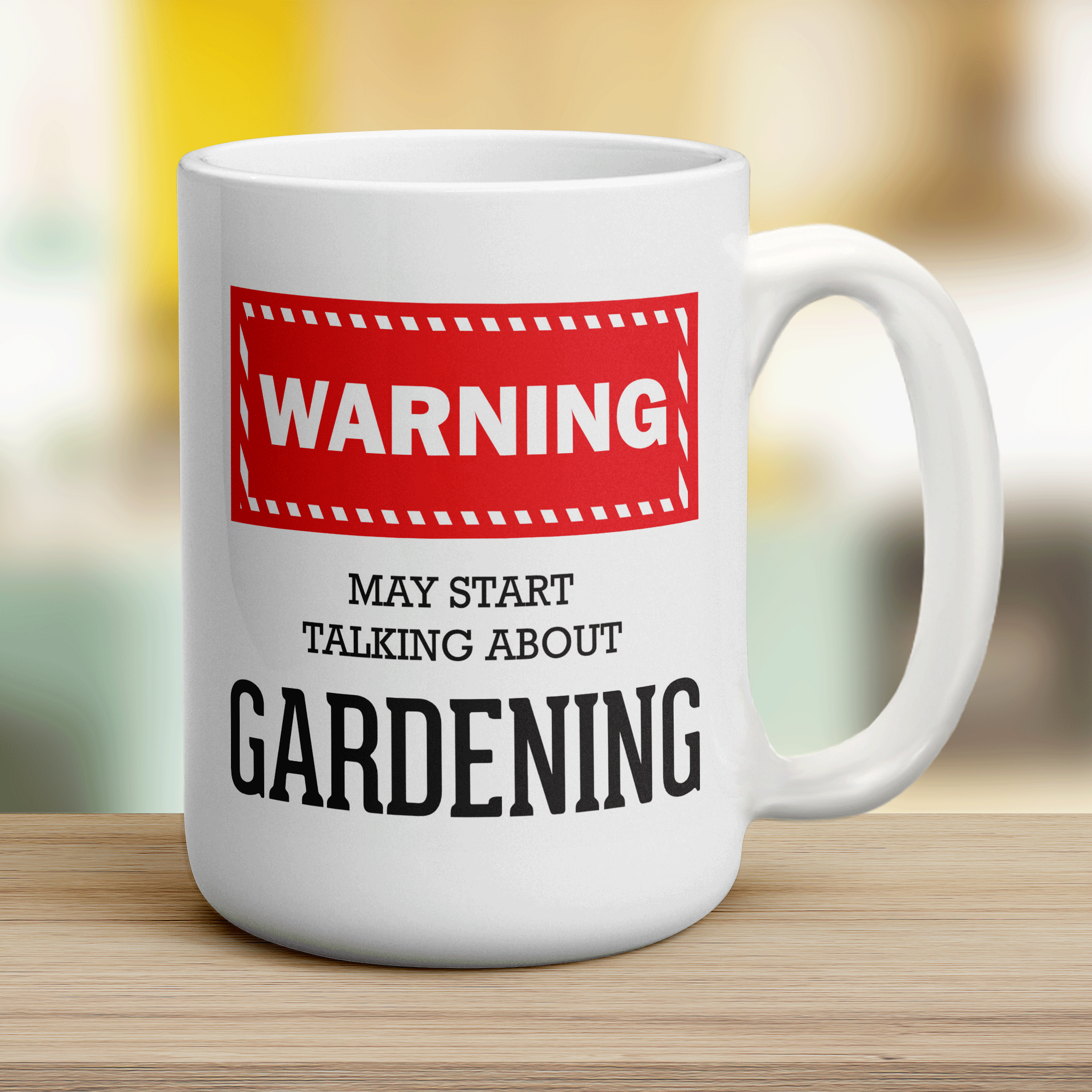Warning! May Start Talking About Gardening Mug