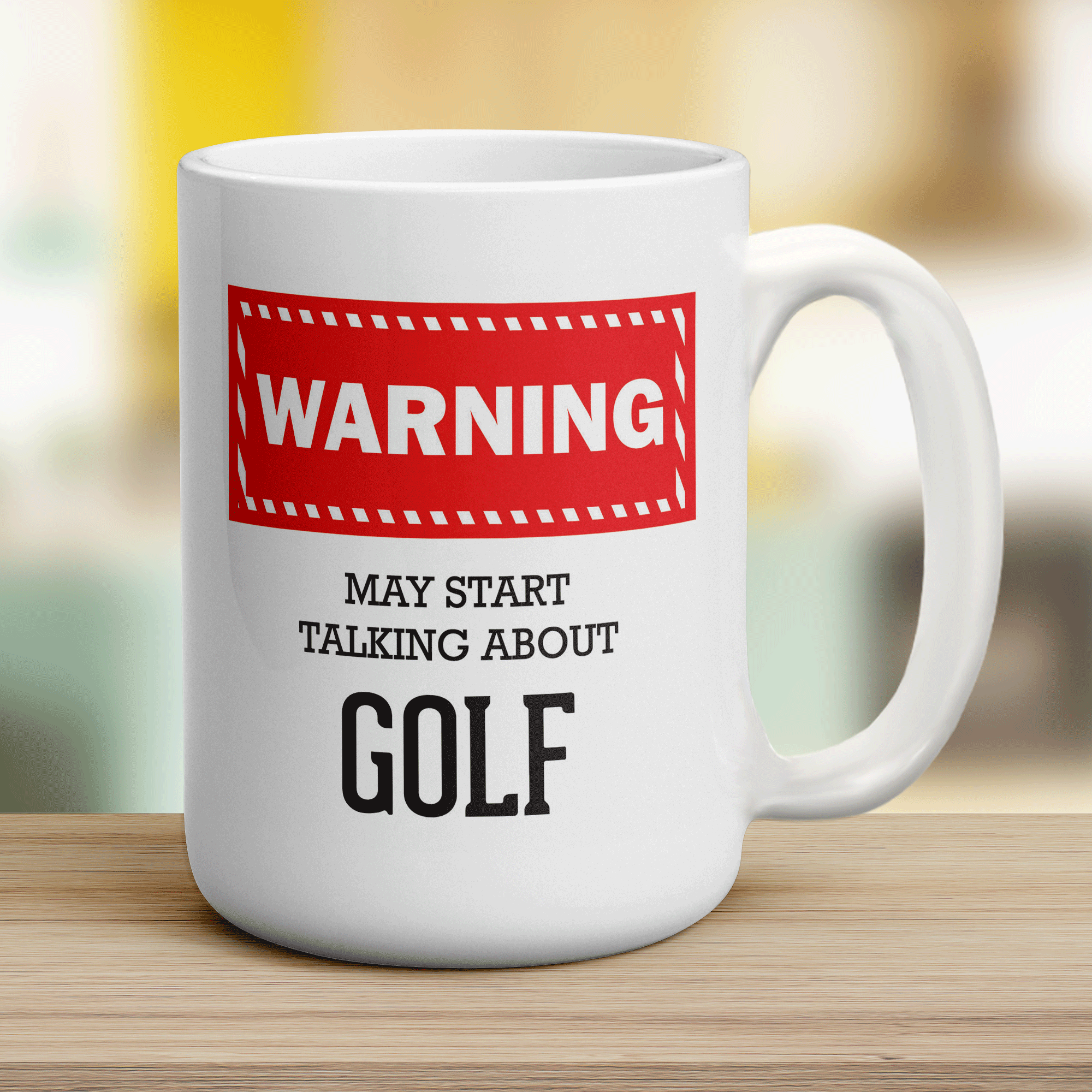 Warning! May Start Talking About Golf Mug