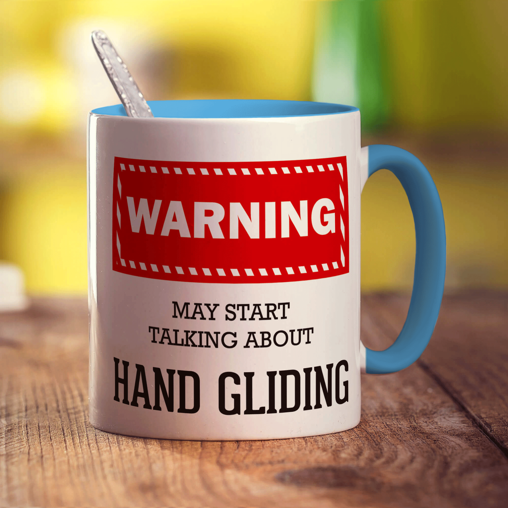 Warning! May Start Talking About Hand Gliding Mug