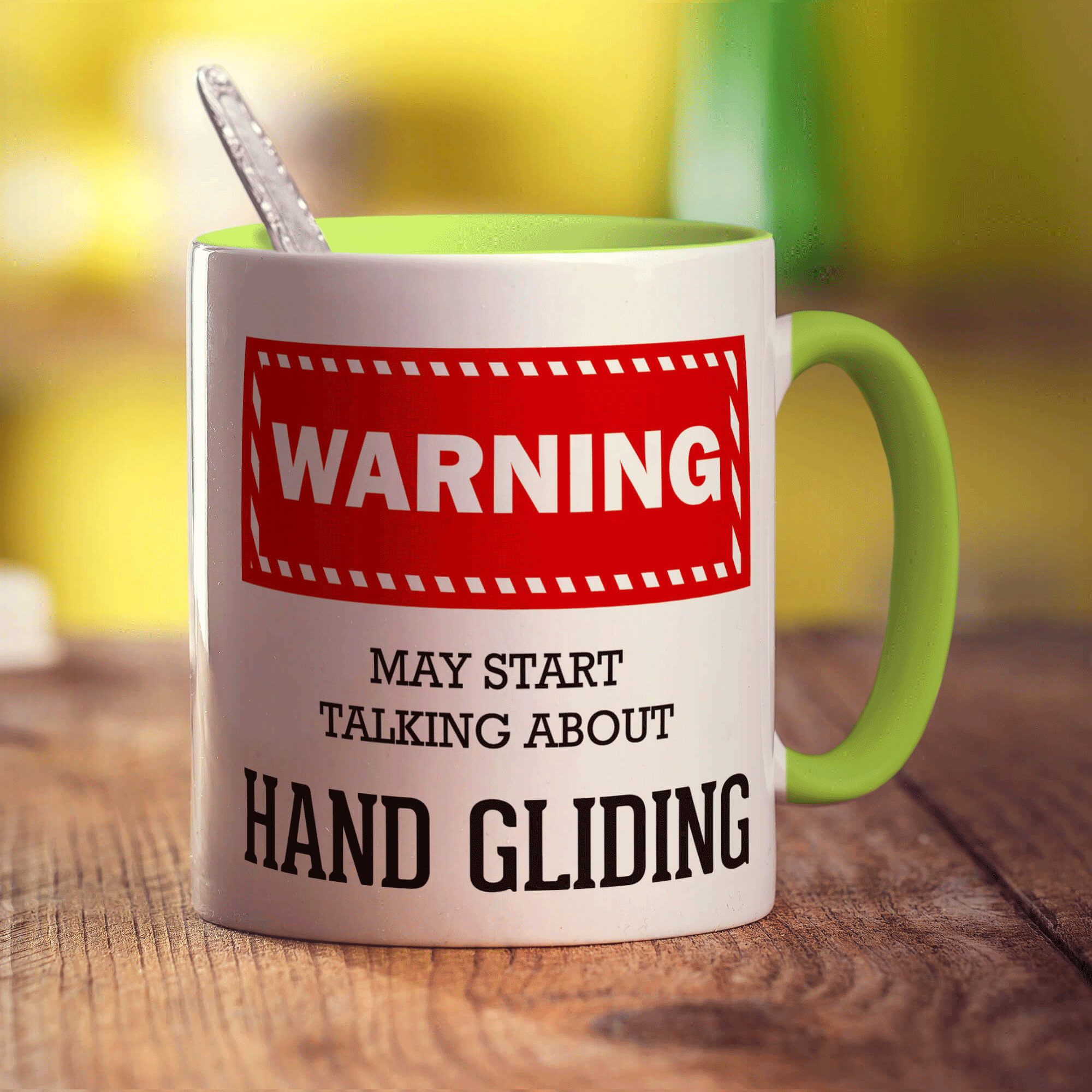Warning! May Start Talking About Hand Gliding Mug