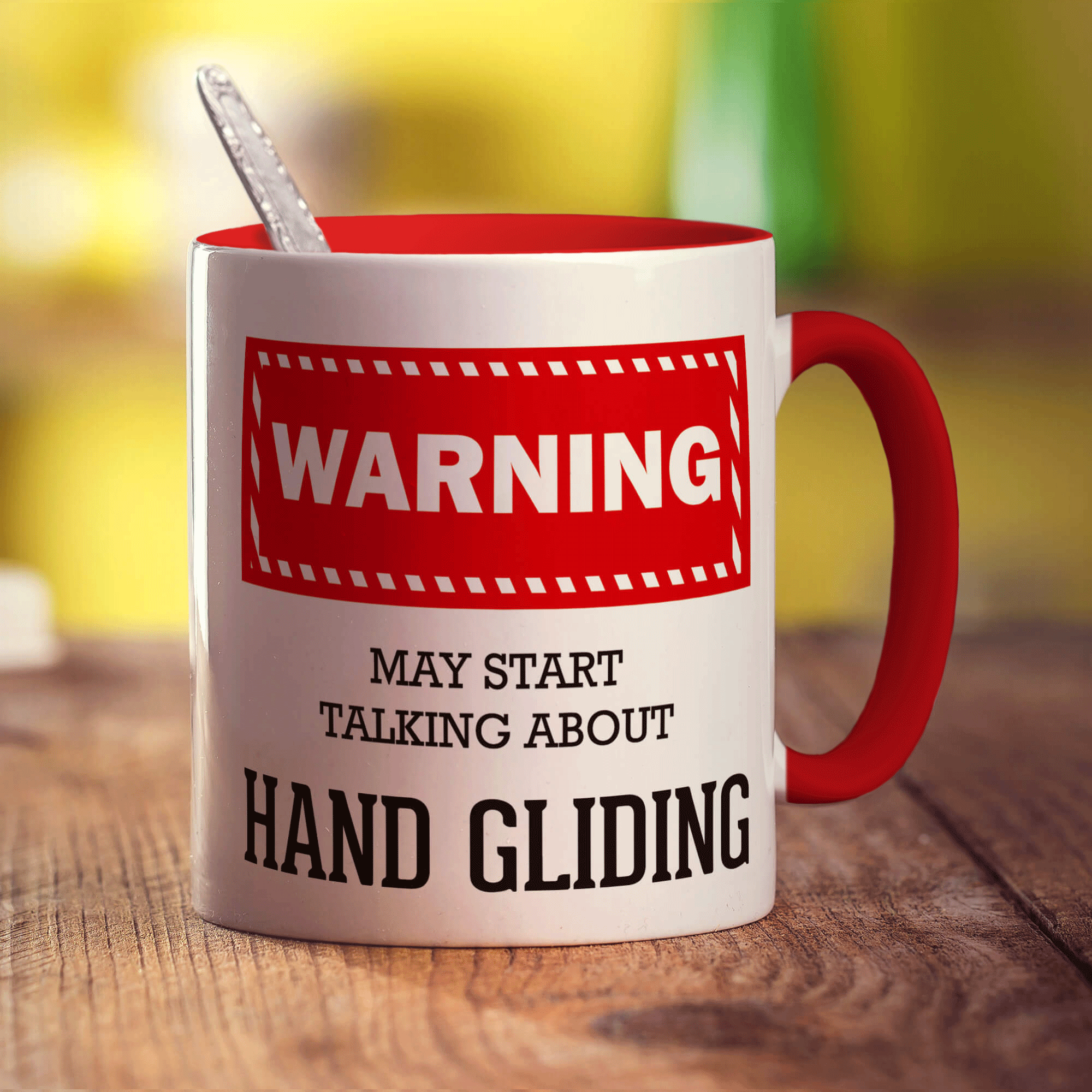 Warning! May Start Talking About Hand Gliding Mug