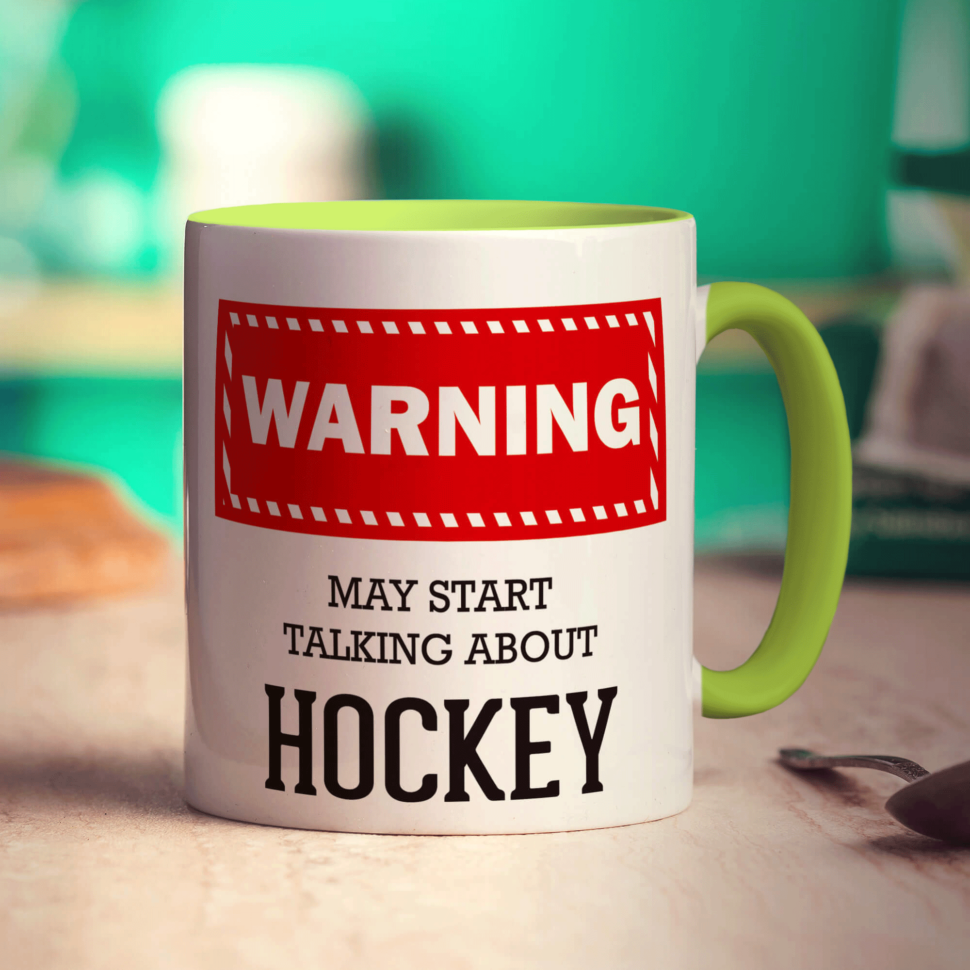 Warning! May Start Talking About Hockey Mug