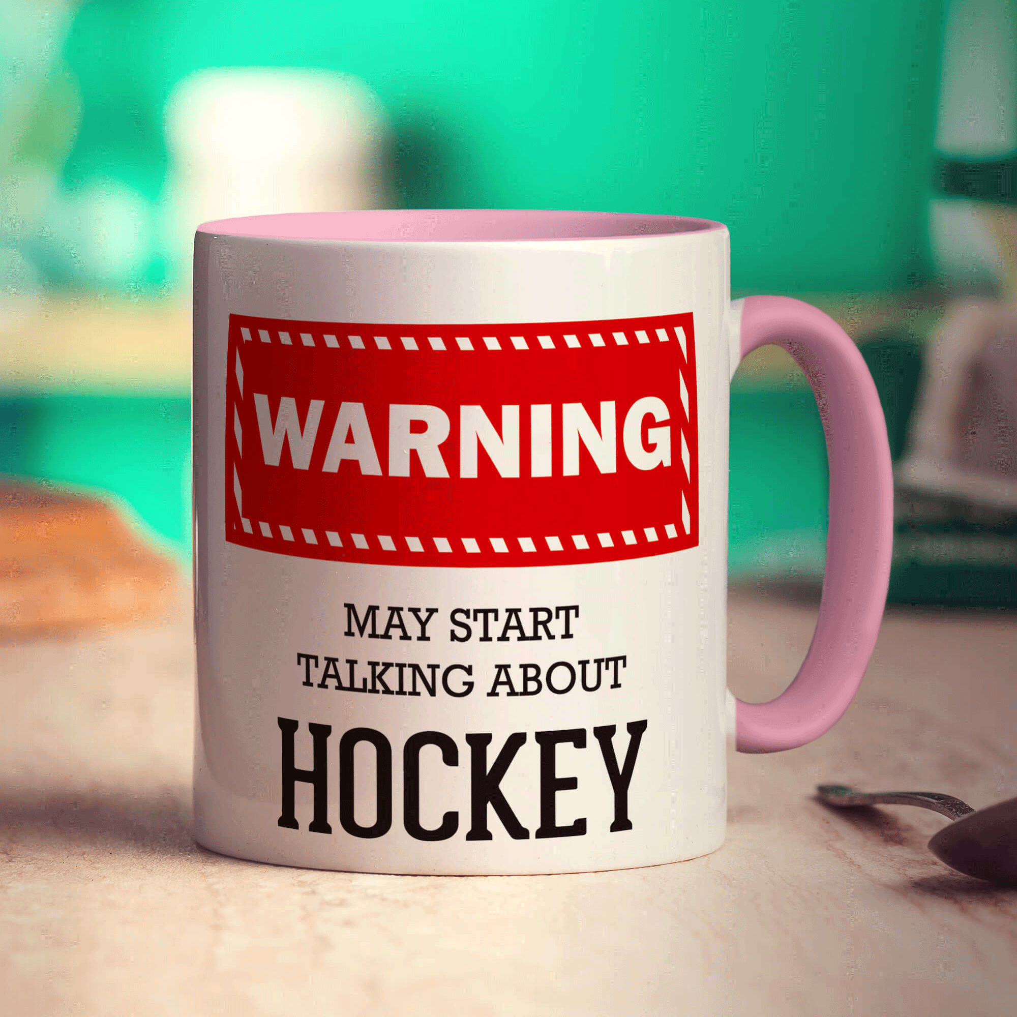 Warning! May Start Talking About Hockey Mug