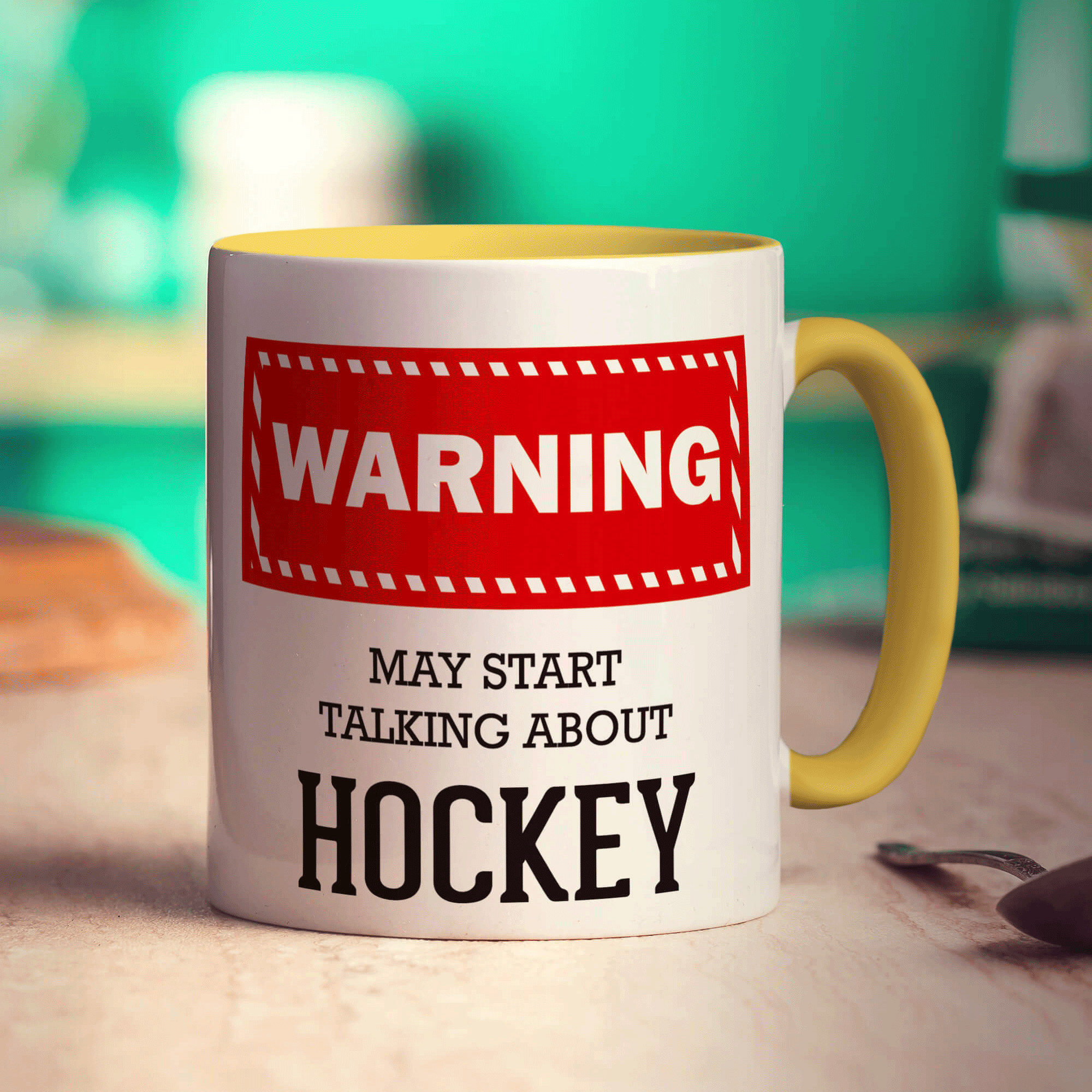 Warning! May Start Talking About Hockey Mug