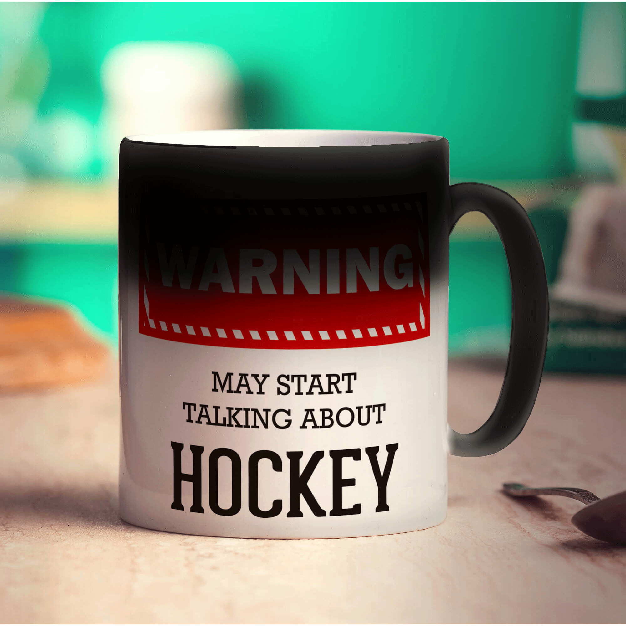 Warning! May Start Talking About Hockey Mug