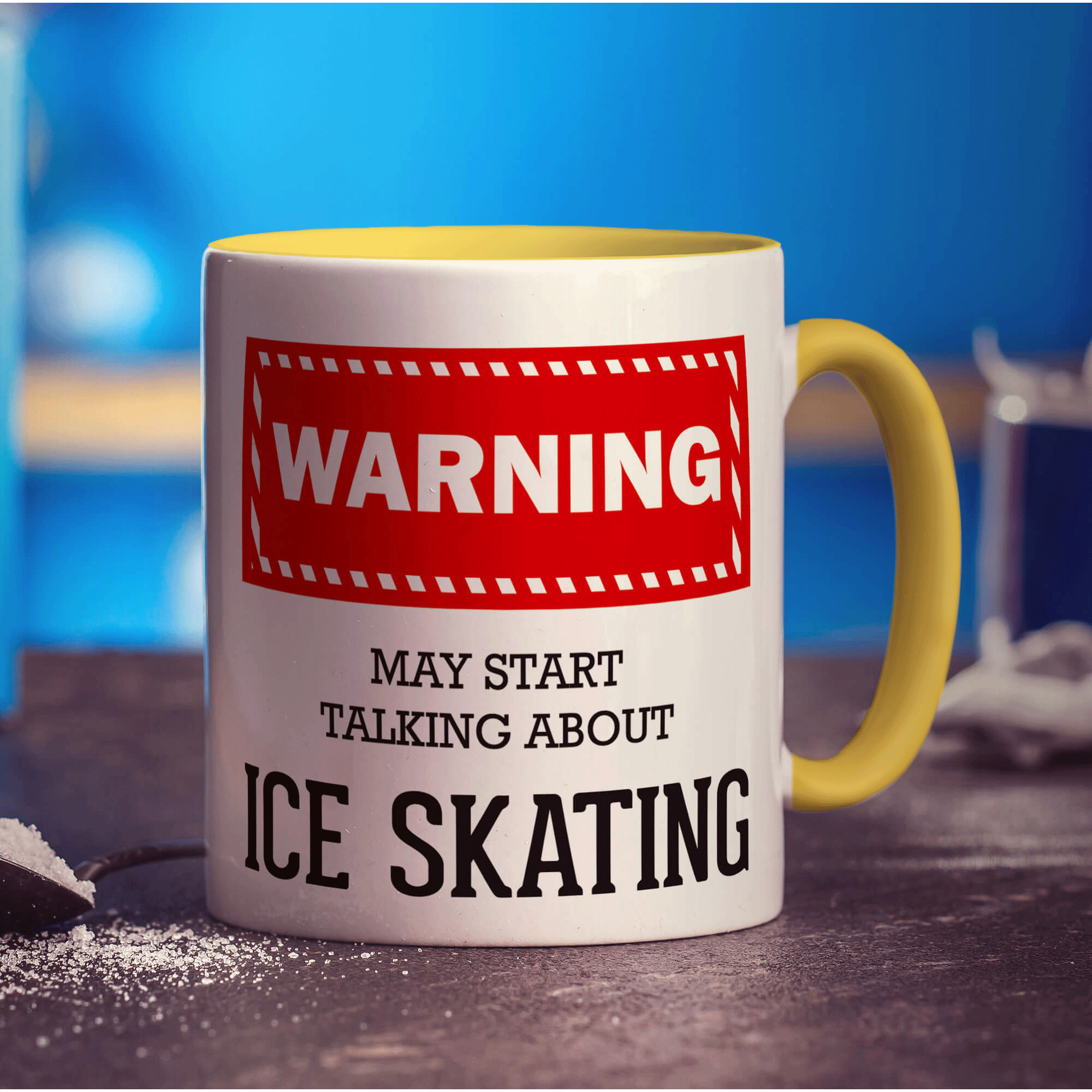 Warning! May Start Talking About Ice Skating Mug