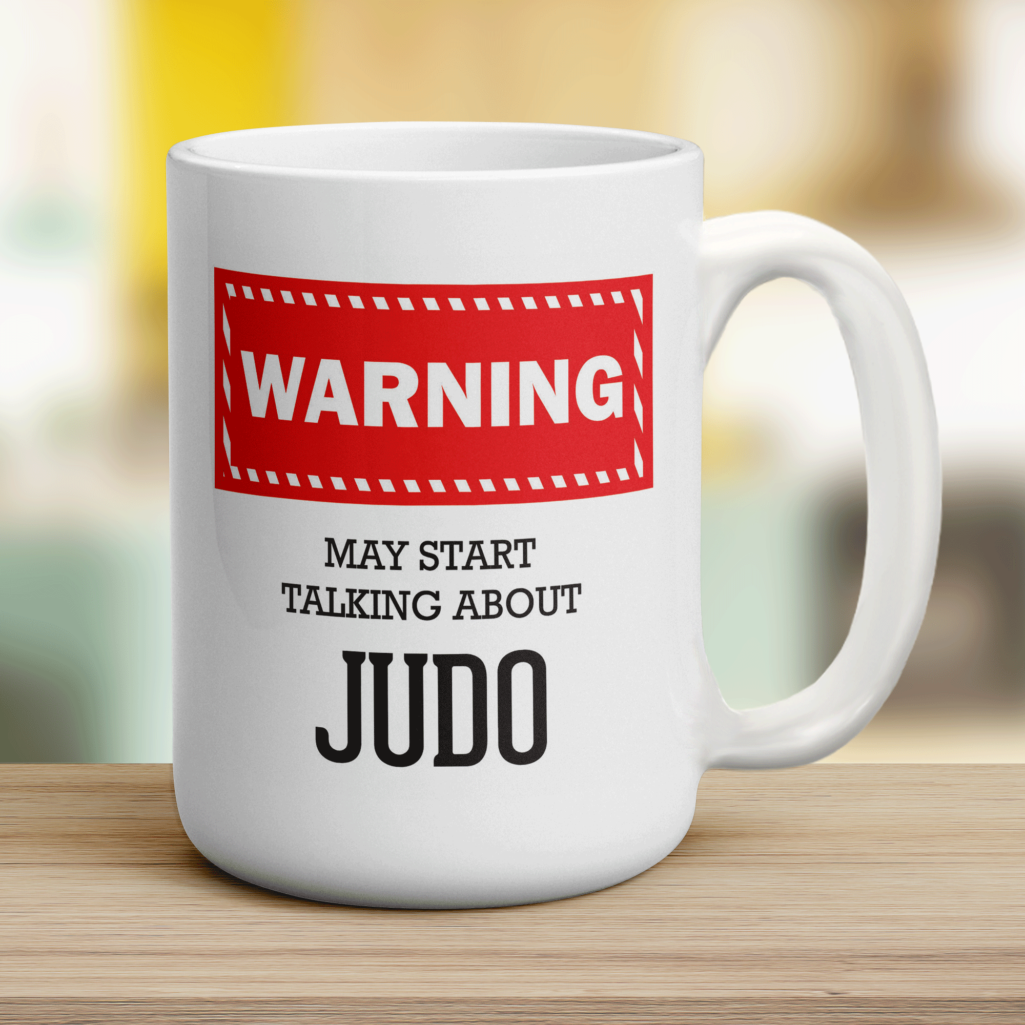 Warning! May Start Talking About Judo Mug