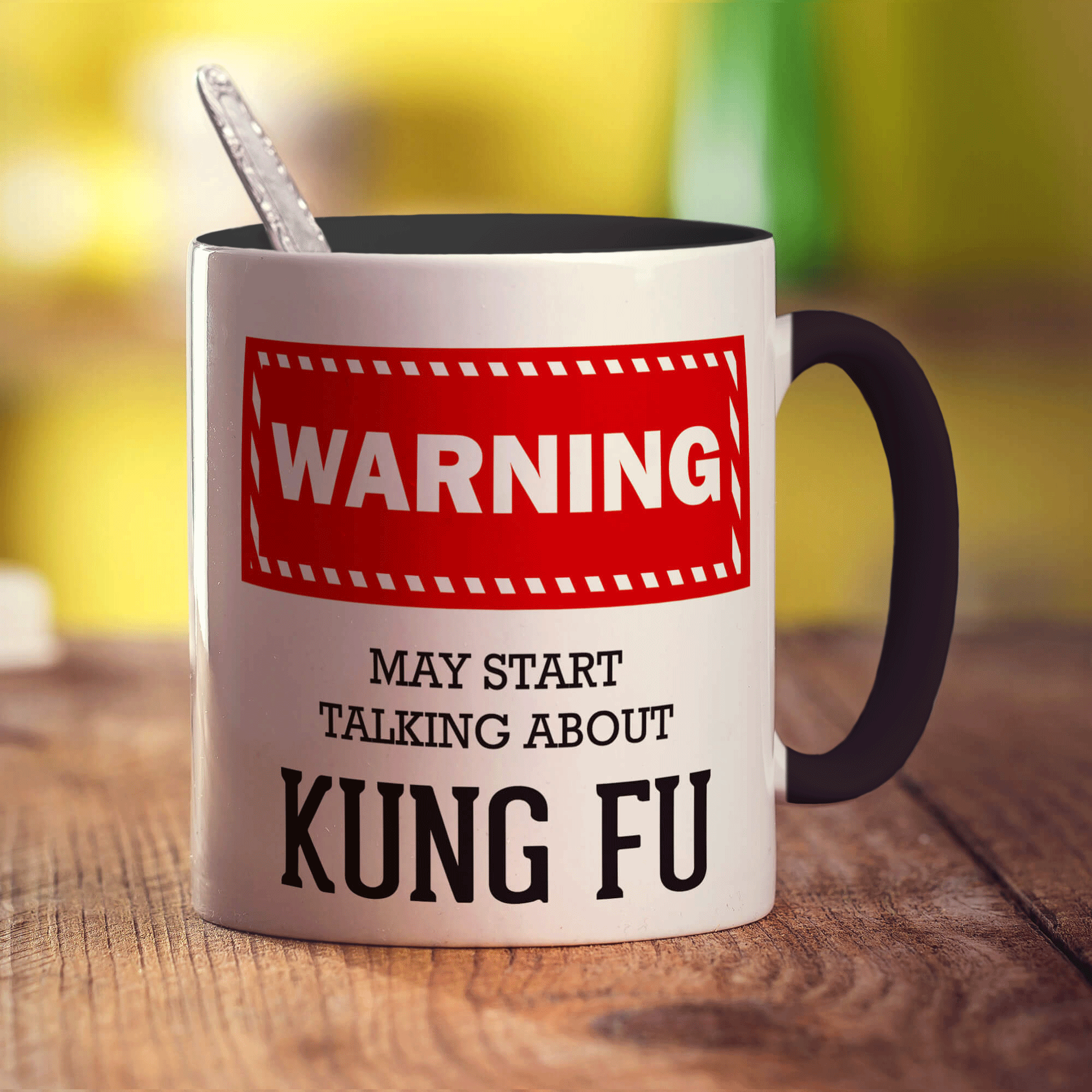Warning! May Start Talking About Kung Fu Mug