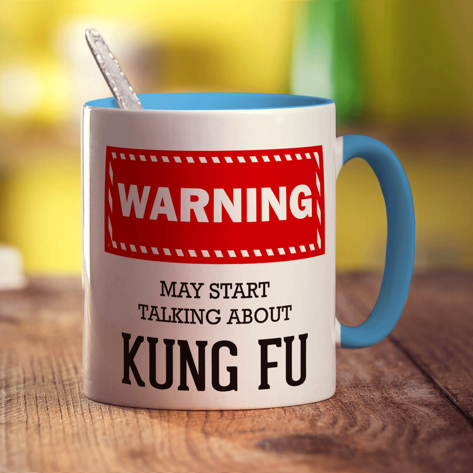 Warning! May Start Talking About Kung Fu Mug