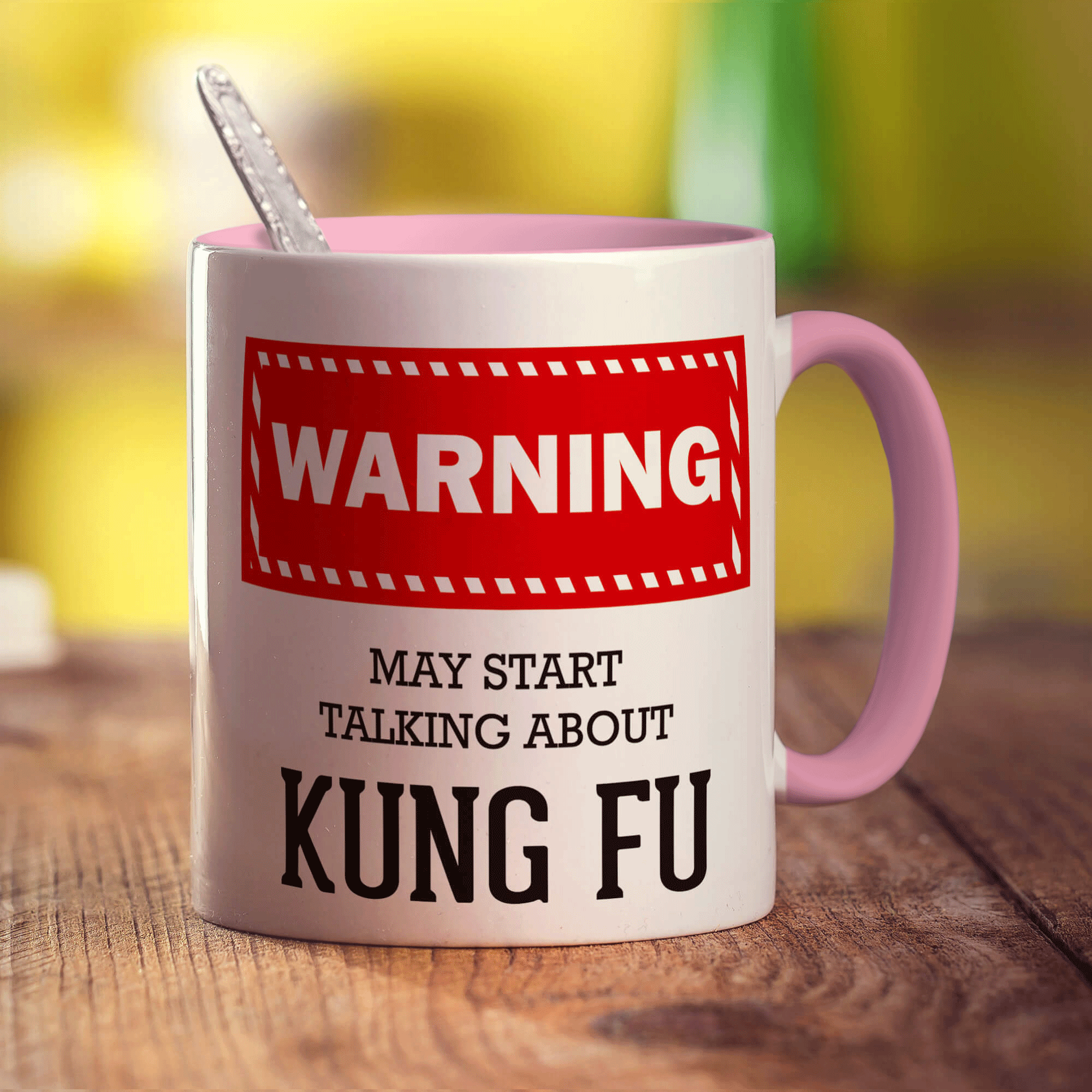 Warning! May Start Talking About Kung Fu Mug
