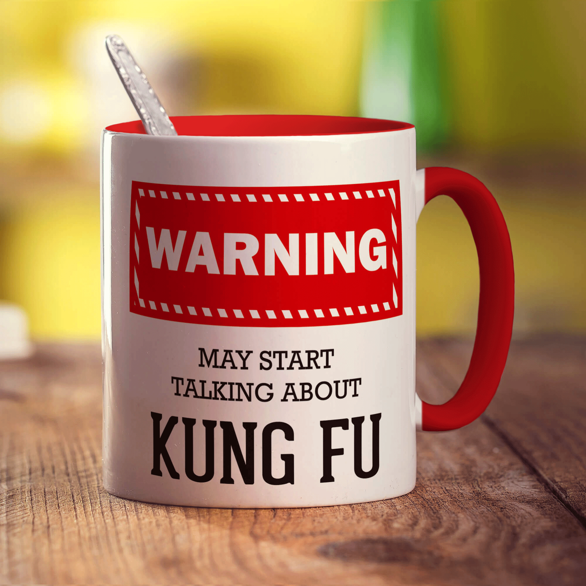 Warning! May Start Talking About Kung Fu Mug
