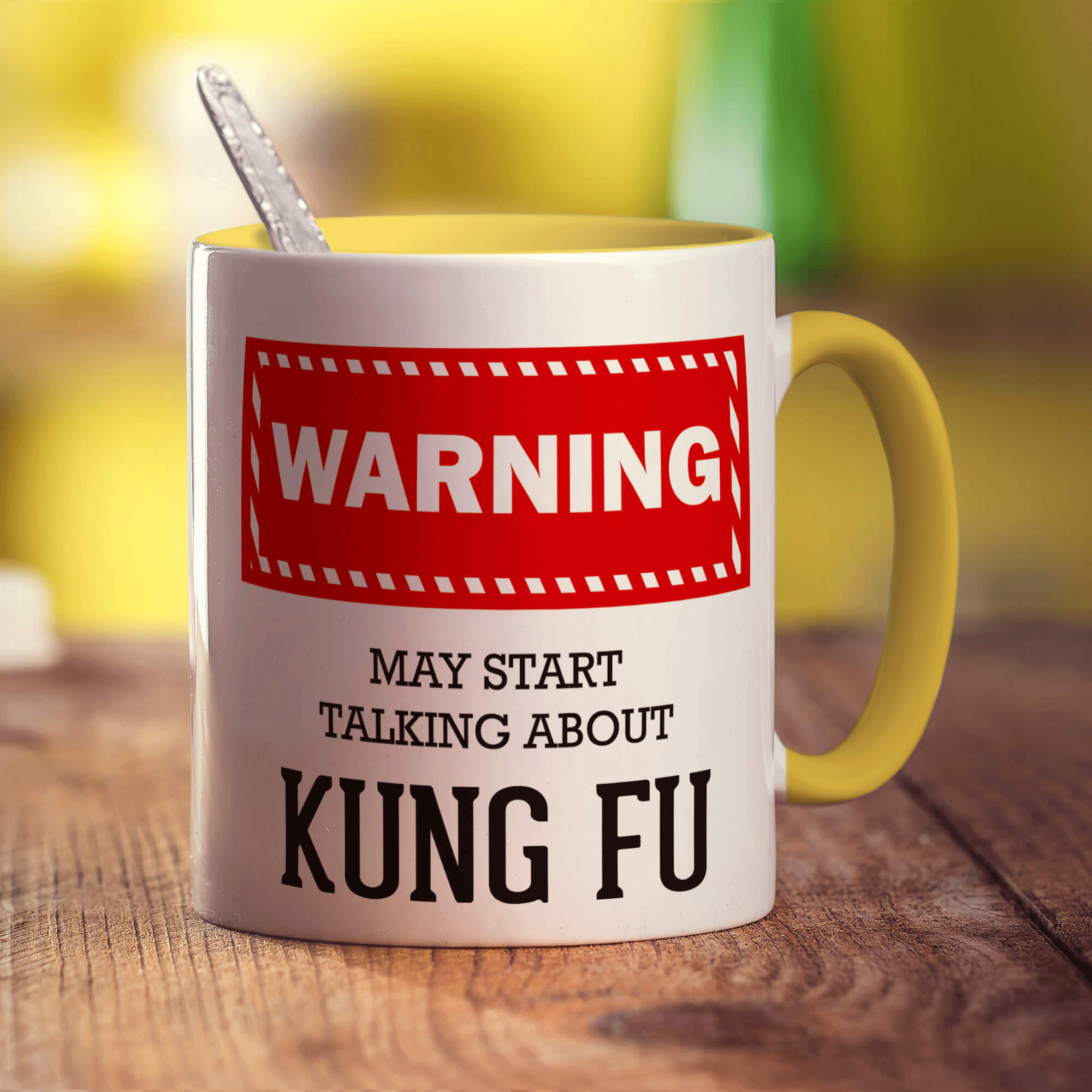 Warning! May Start Talking About Kung Fu Mug