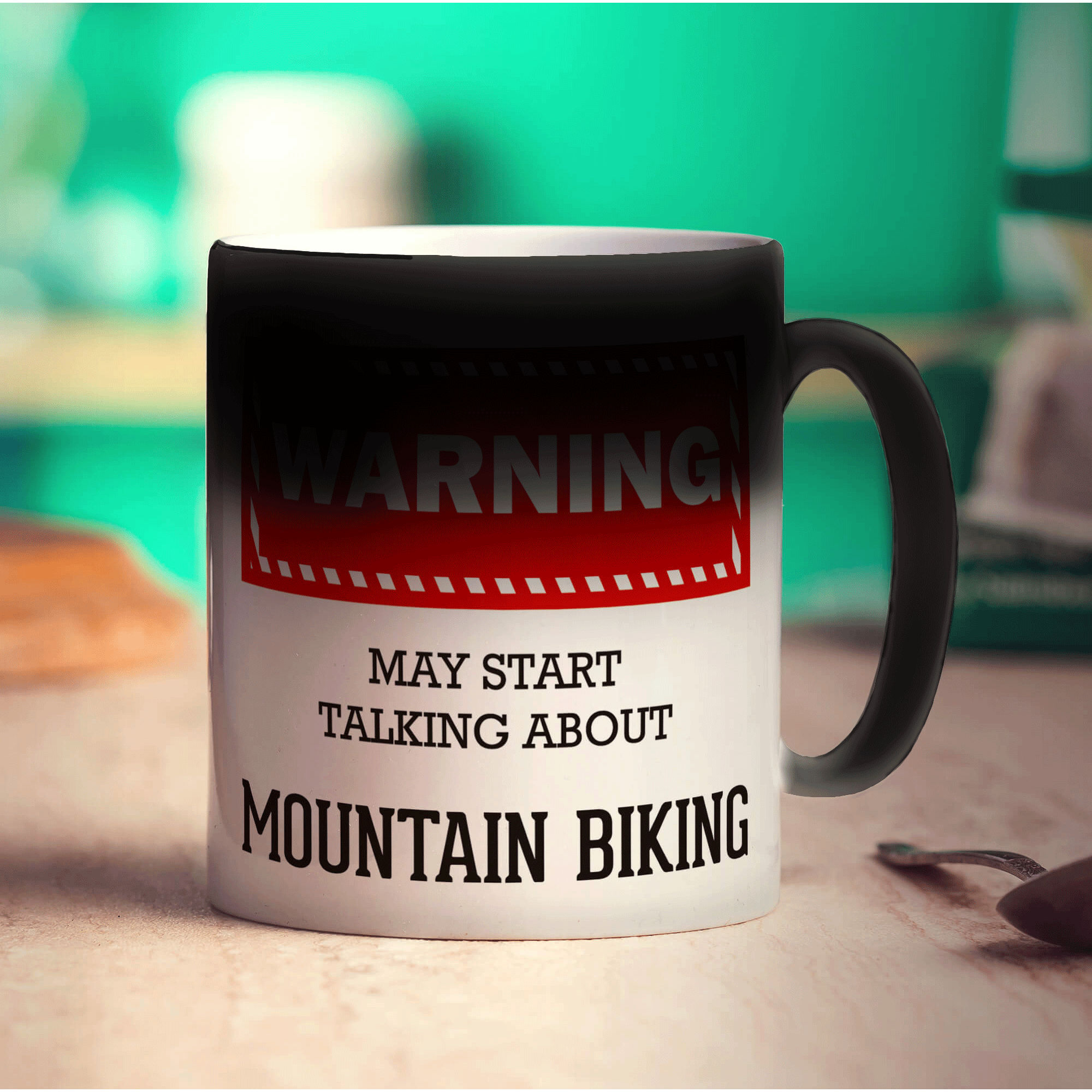 Warning! May Start Talking About Mountain Biking Mug